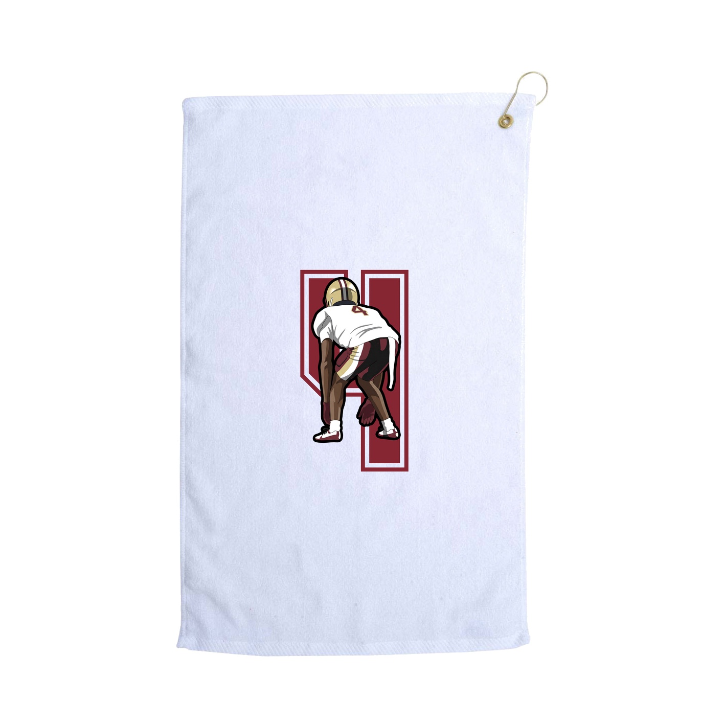 Golf Towel — Number in White