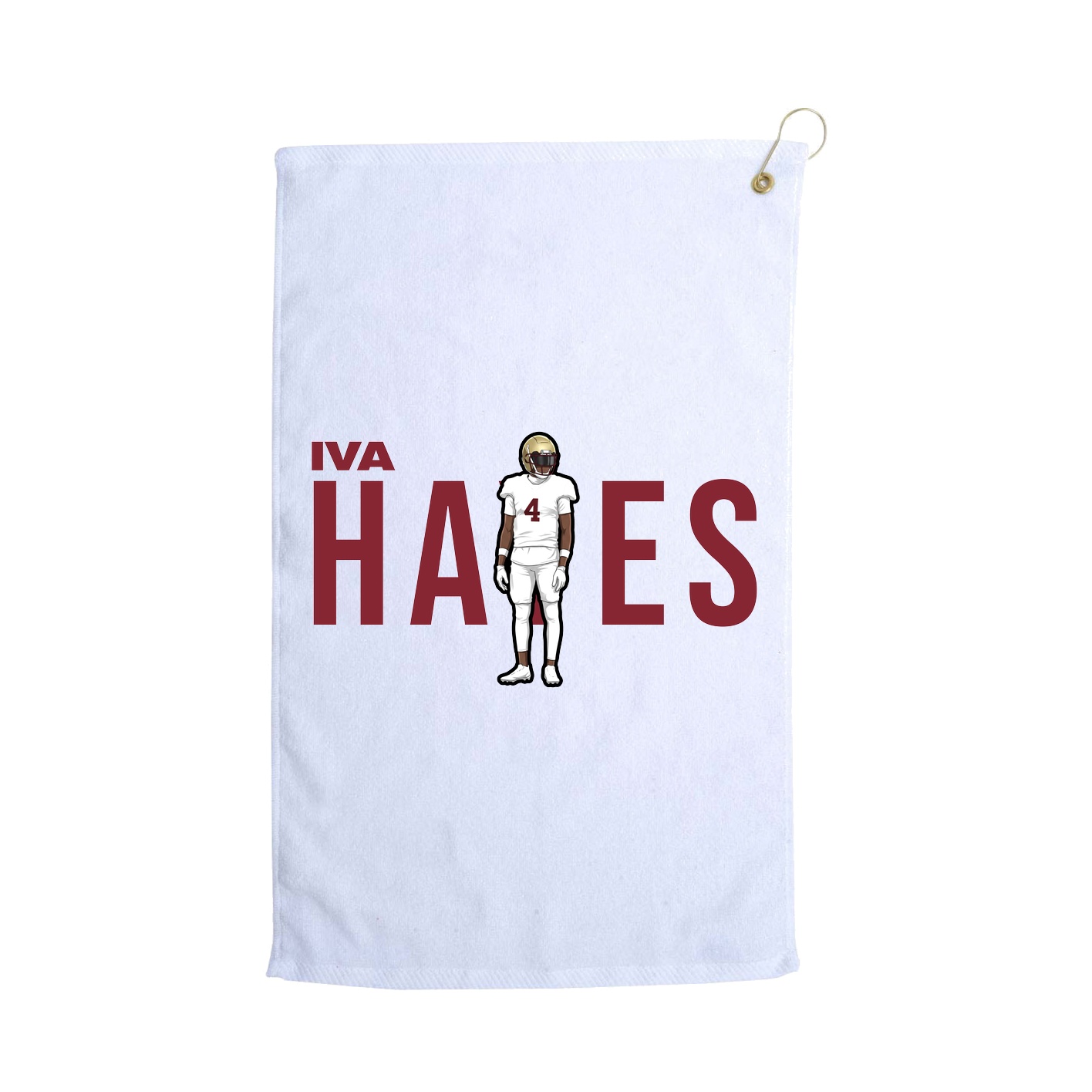 Golf Towel — Player Name in White