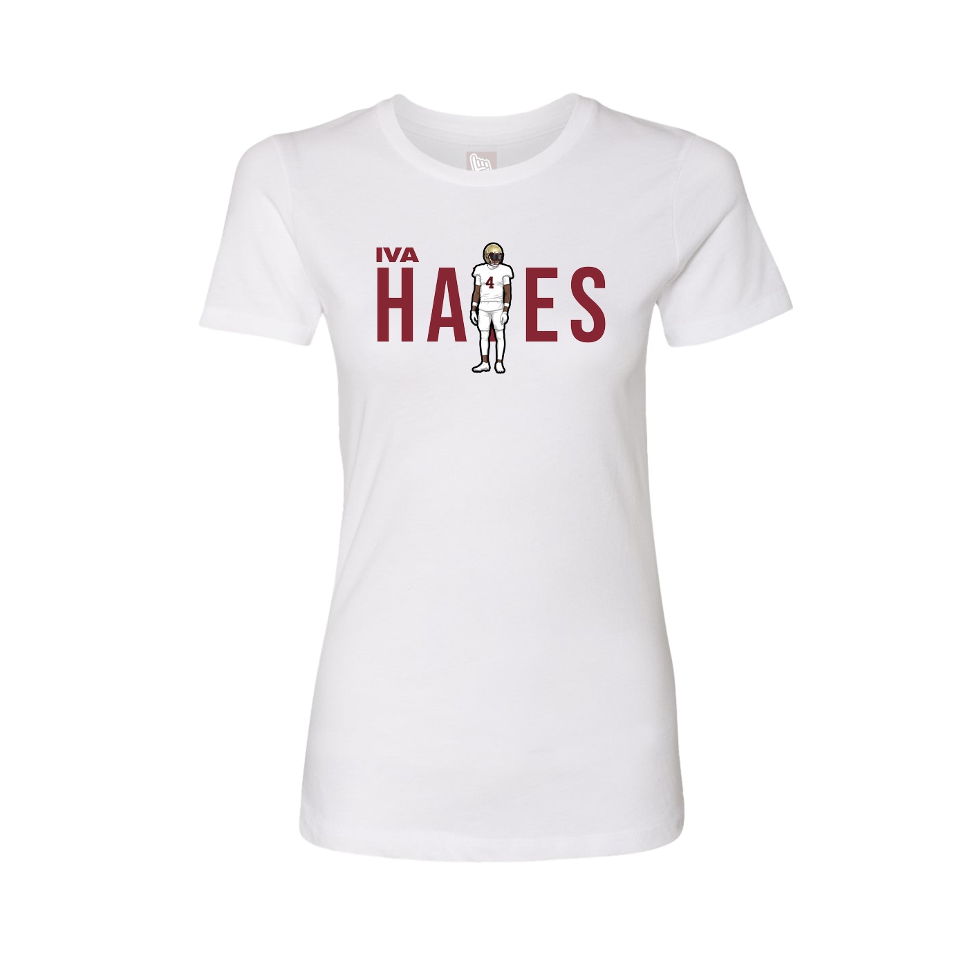 Womens Tee — Player Name in White
