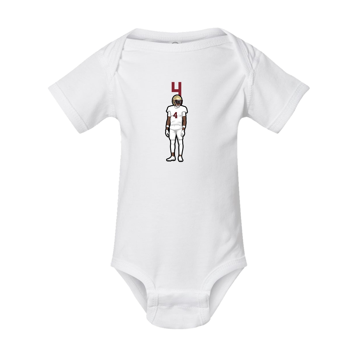 Baby Onesie — Number Top in White