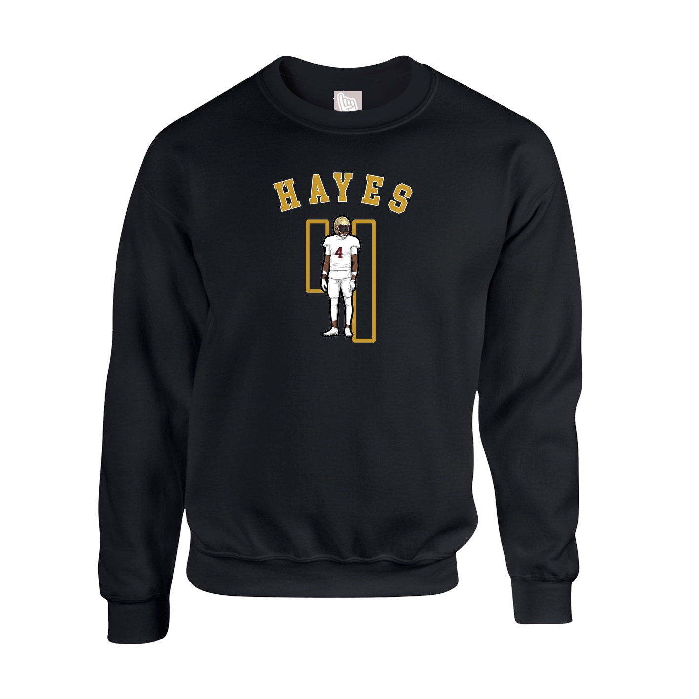 Fleece Crew — Shirsey Arch in Black