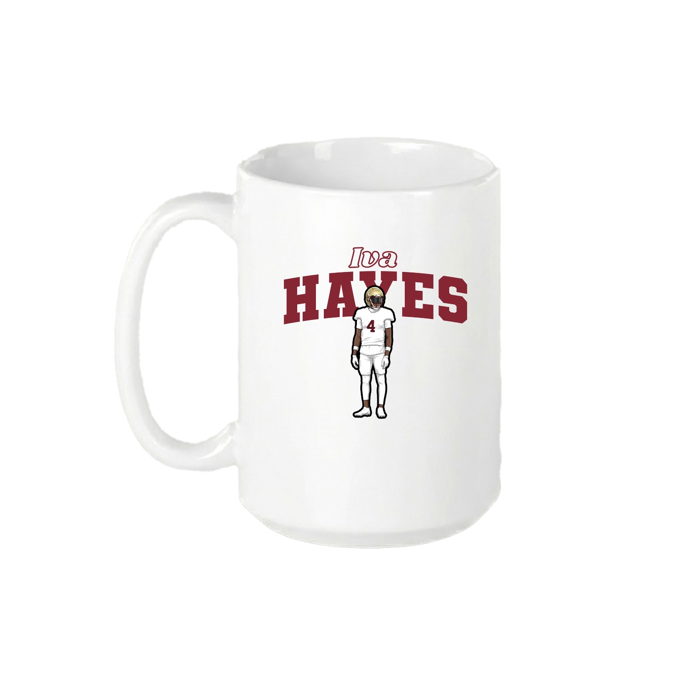 15oz Coffee Mug — Name Arch in White