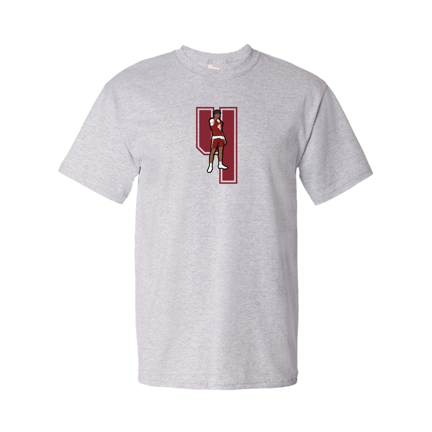 Youth Tee — Number in Grey