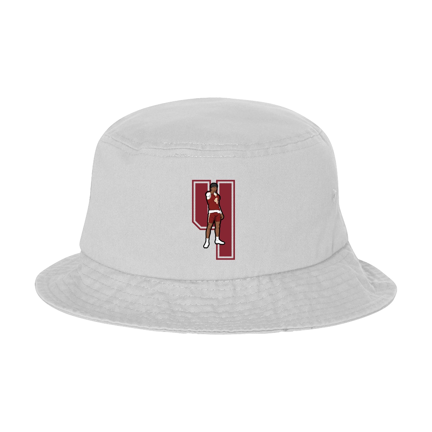 Bucket Cap — Number in White