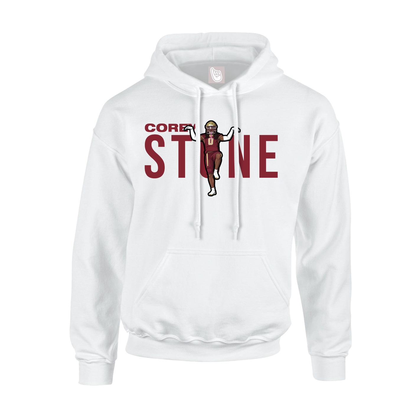 Hoodie — Player Name in White