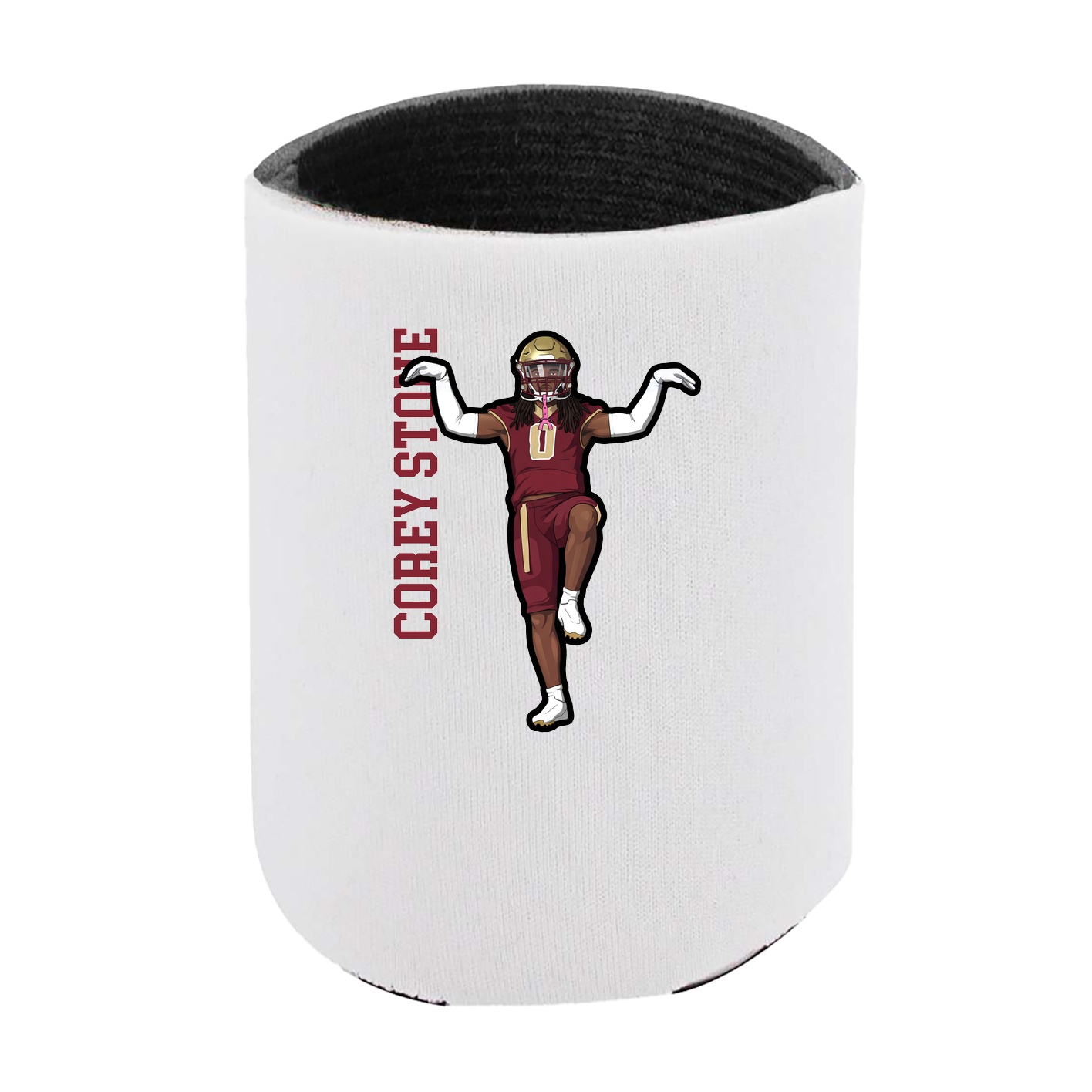Can Holder — Name Vertical in White