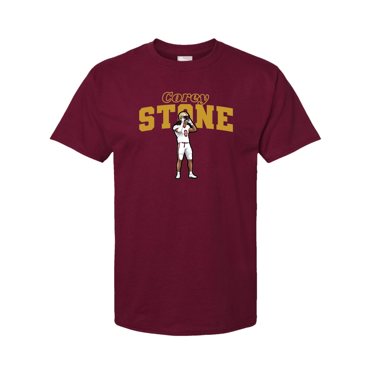Youth Tee — Name Arch in Cardinal