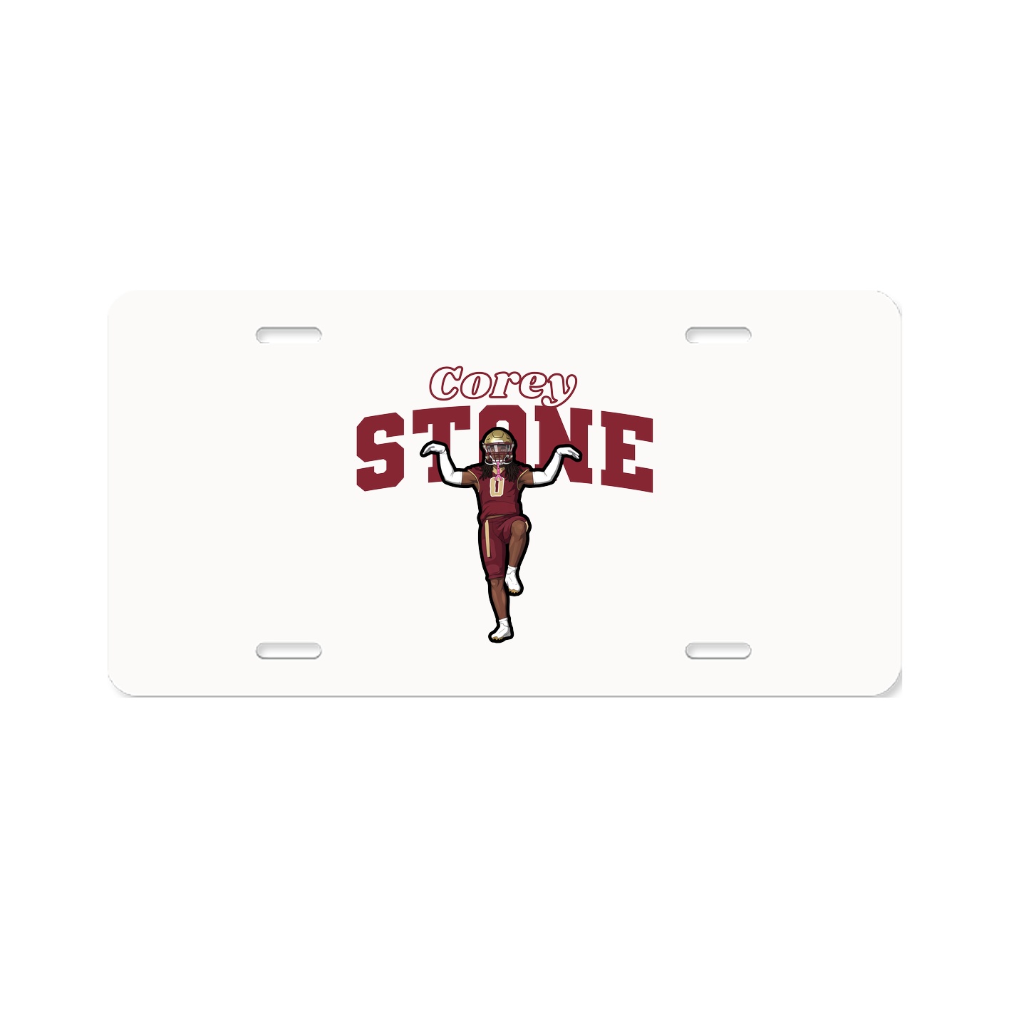 License Plate — Name Arch in Classic