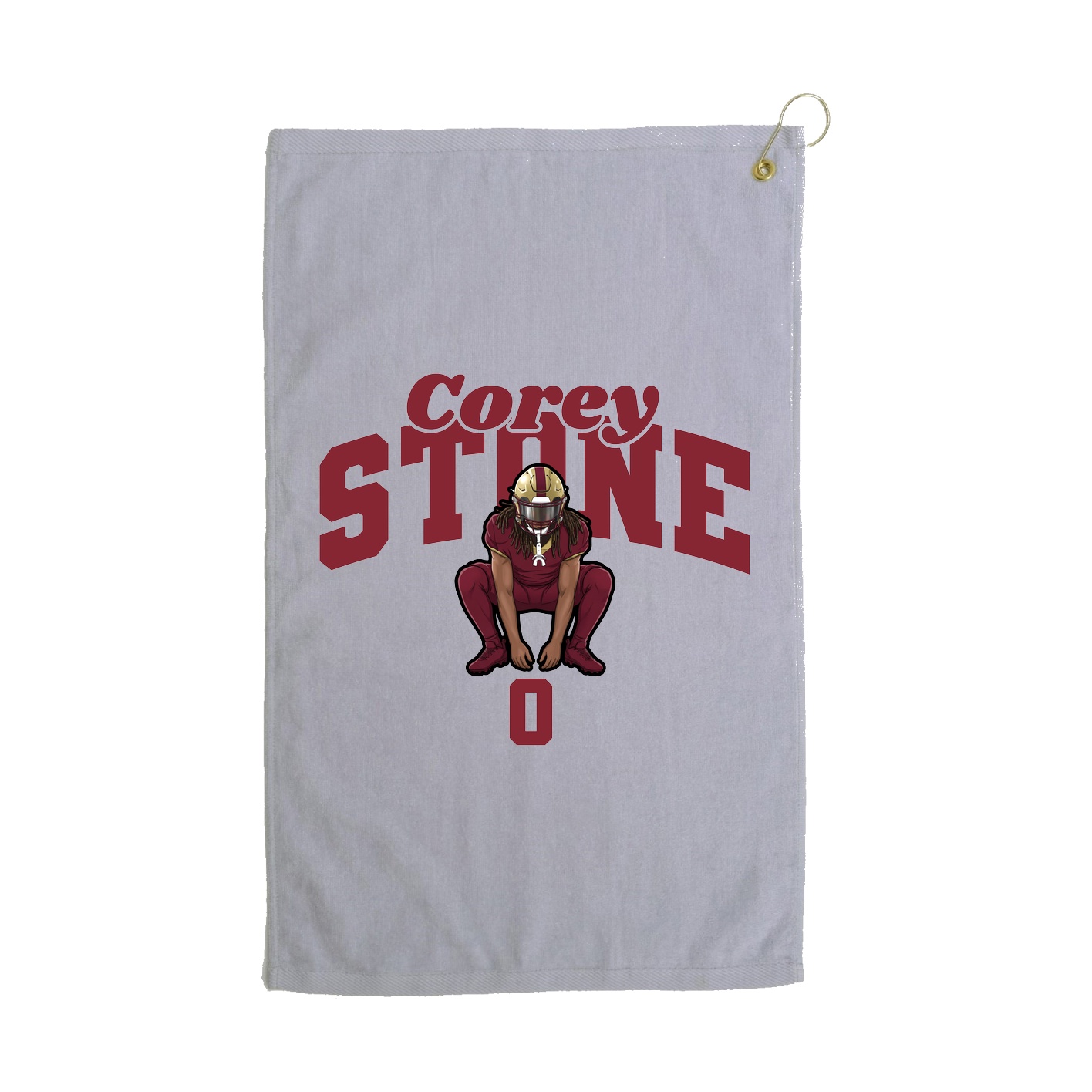 Golf Towel — Signature Arch in Grey
