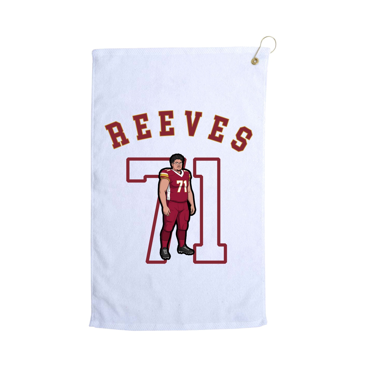 Golf Towel — Shirsey Arch in White