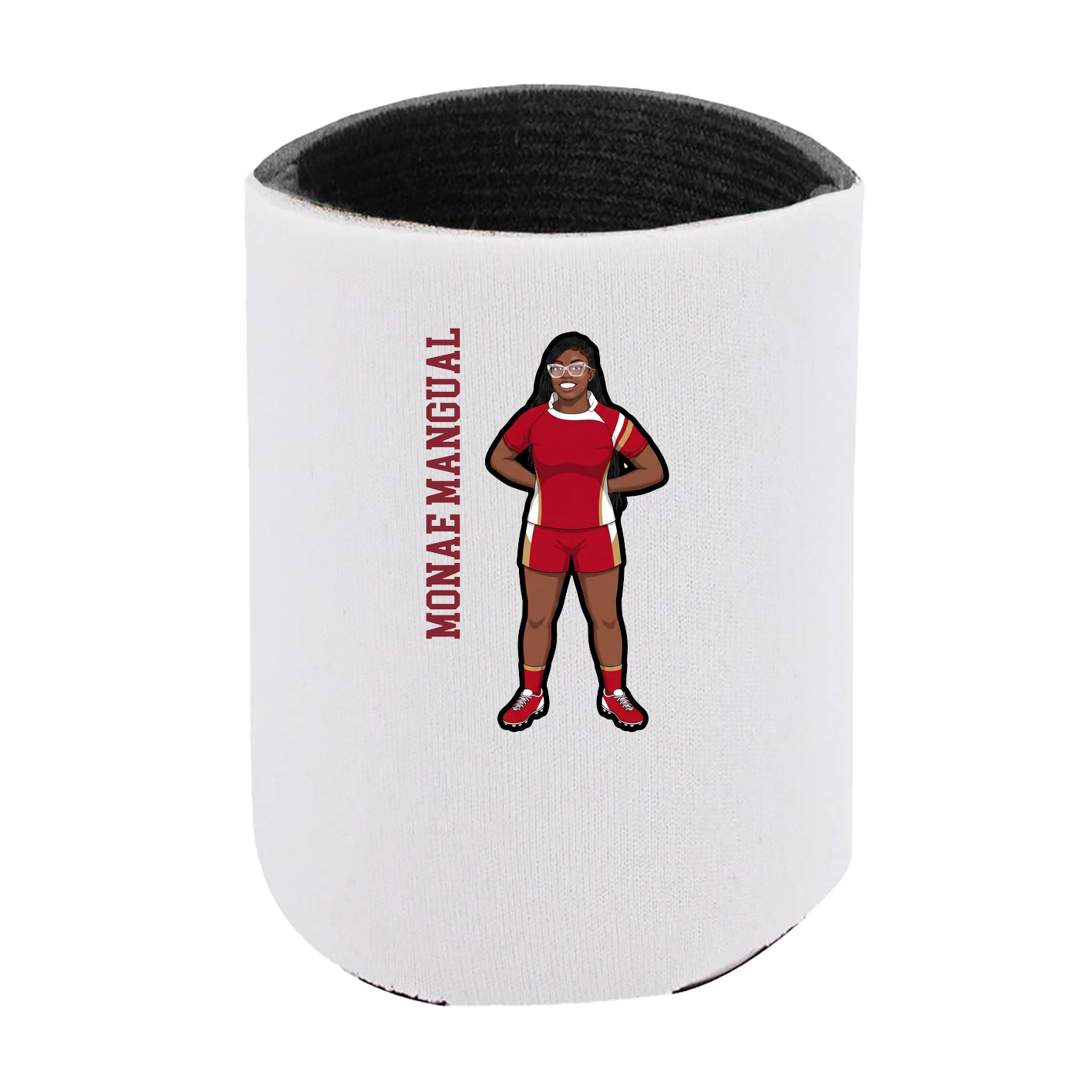 Can Holder — Name Vertical in White
