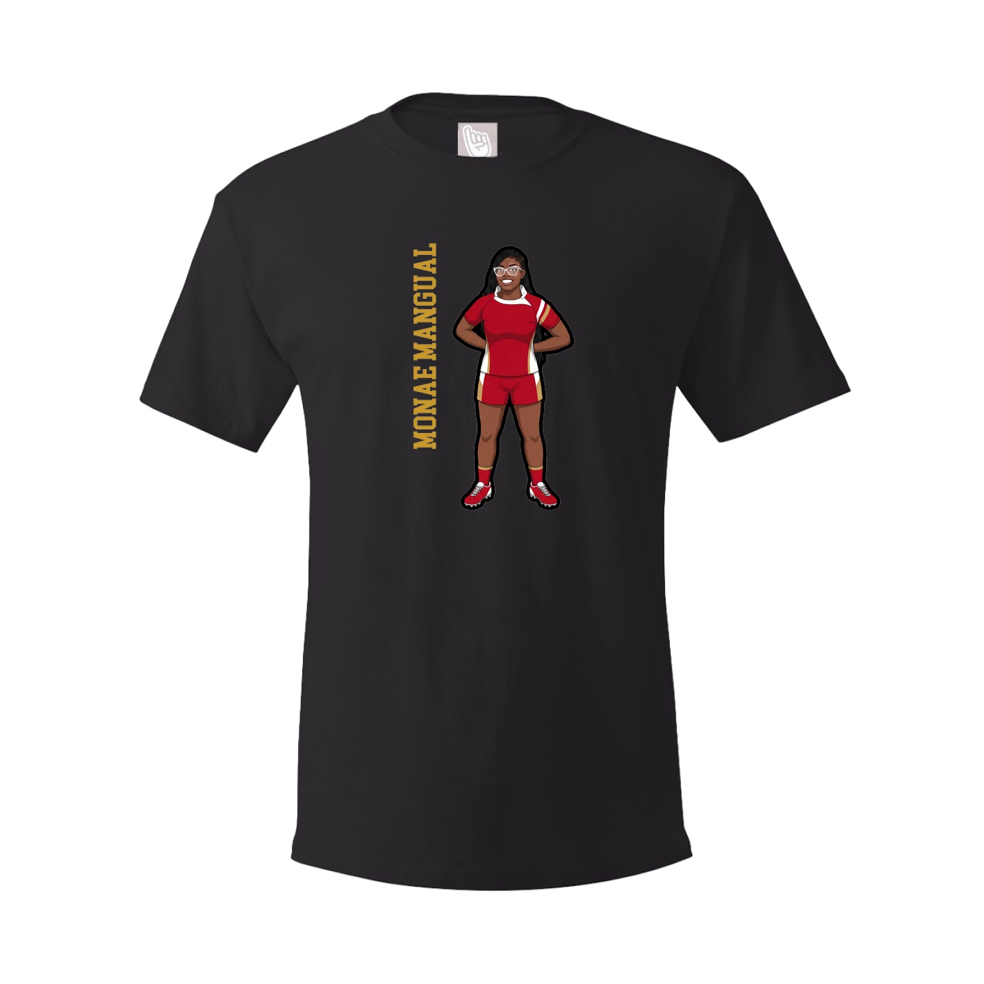 Tee — Name Vertical in Black