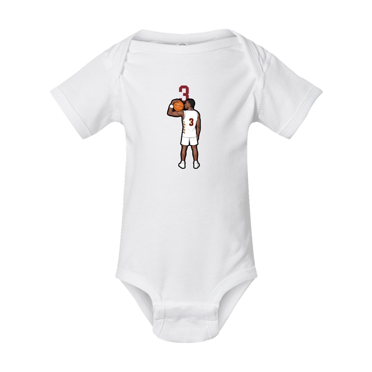 Baby Onesie — Number Top in White