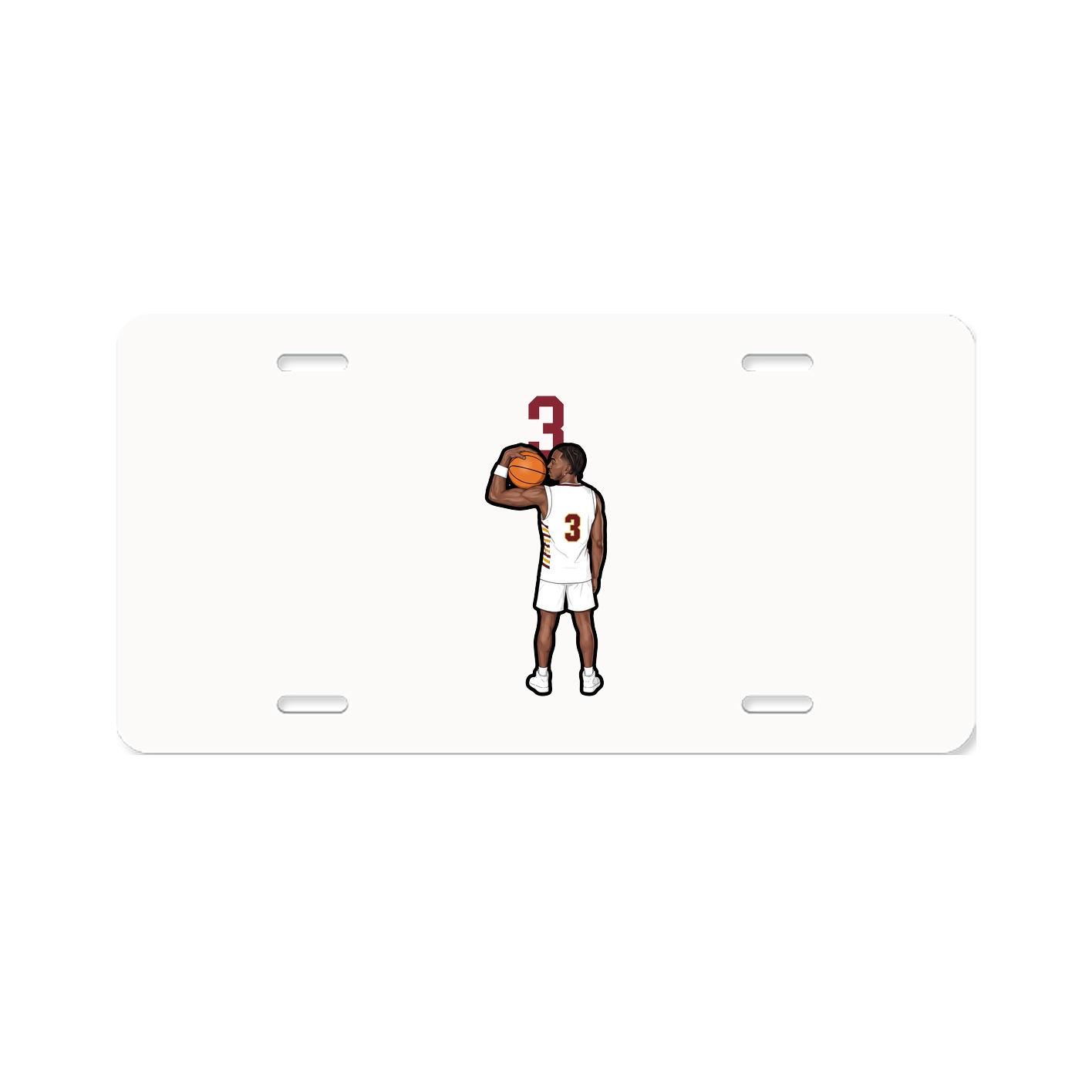 License Plate — Number Top in Classic