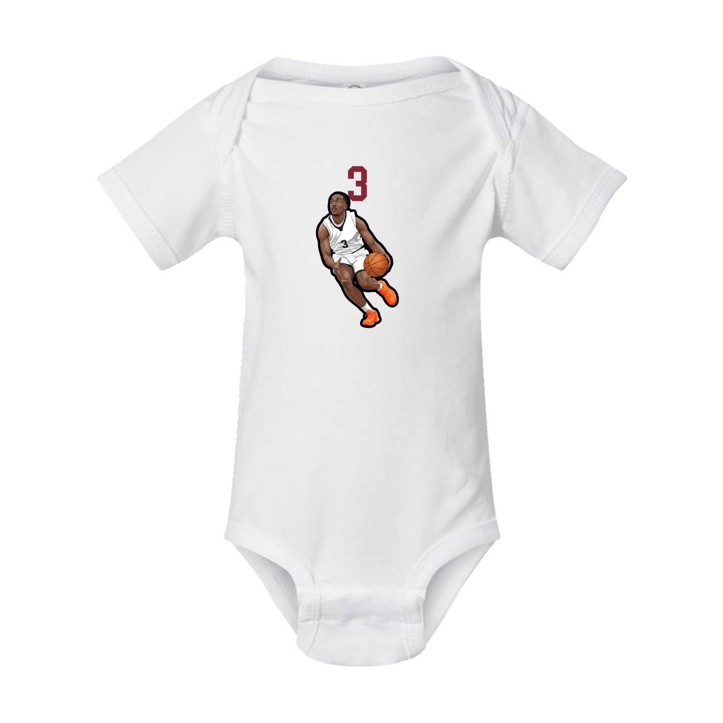 Baby Onesie — Number Top in White