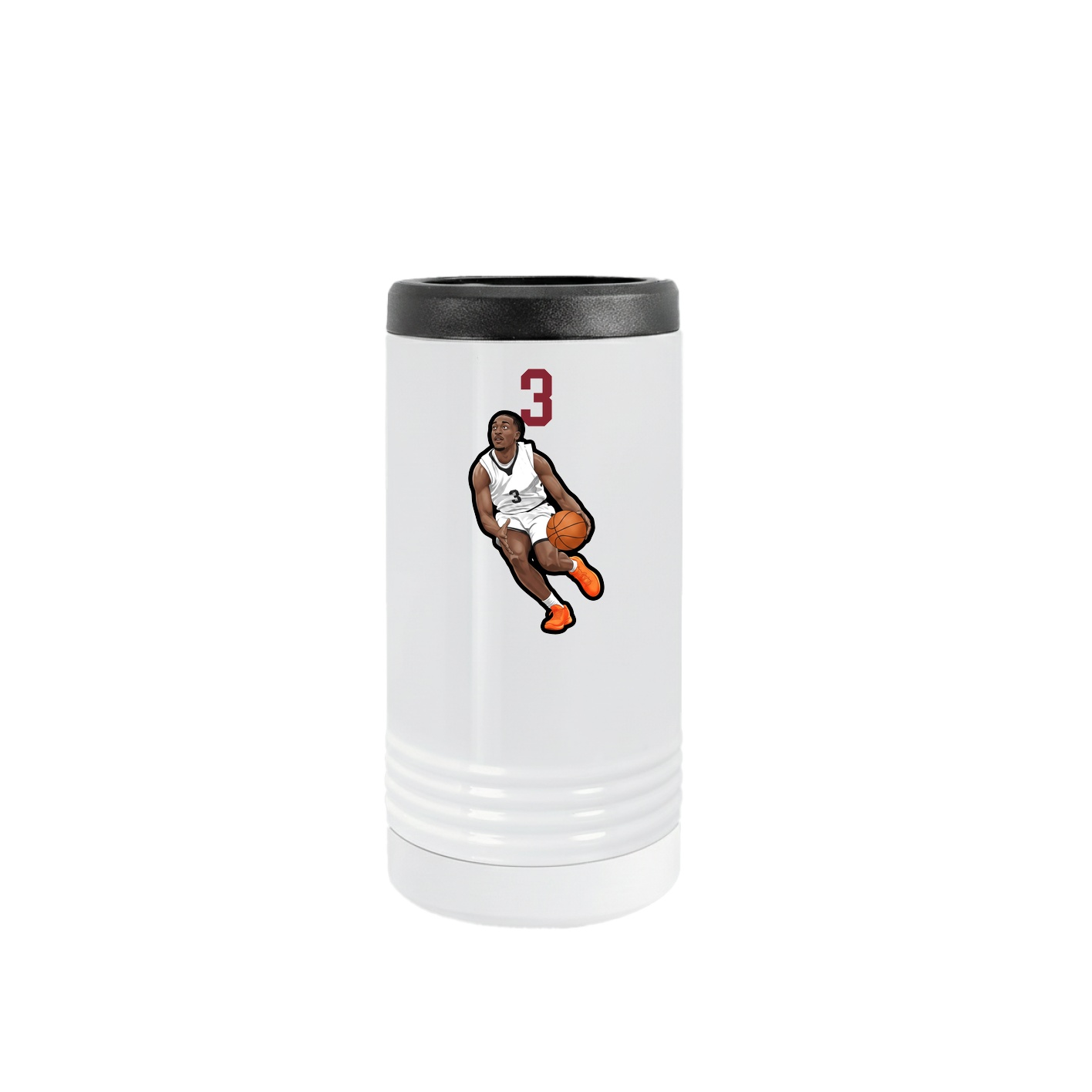 Slim Beverage Holder — Number Top in White