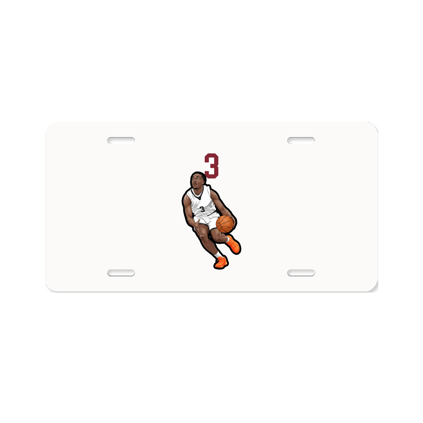 License Plate — Number Top in Classic