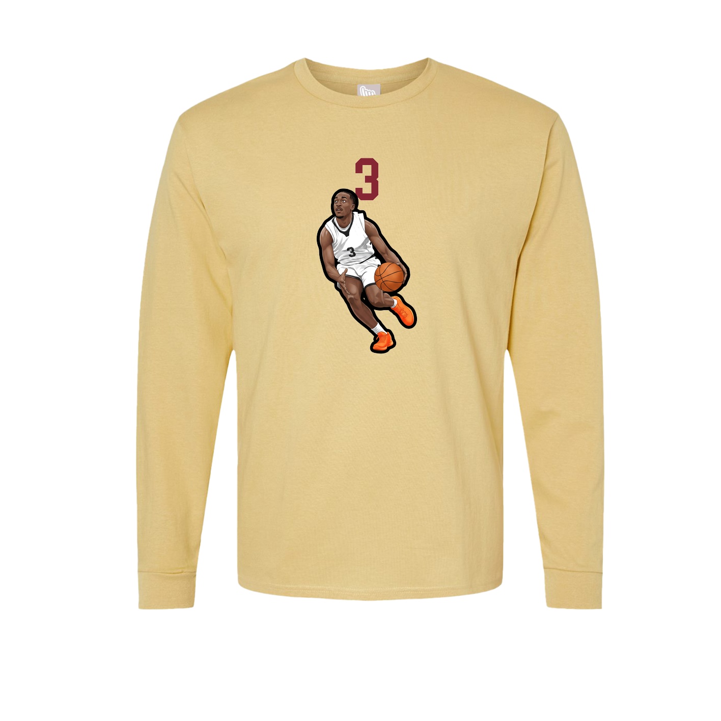 Long Sleeve Tee — Number Top in Vegas Gold