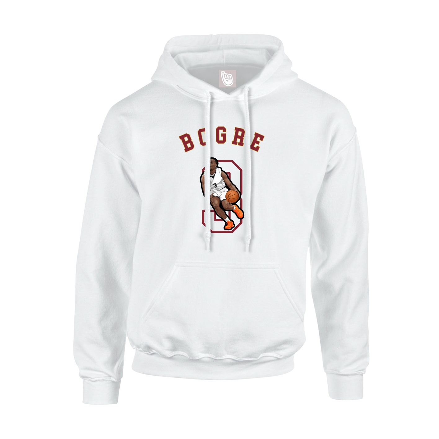 Youth Hoodie — Shirsey Arch in White
