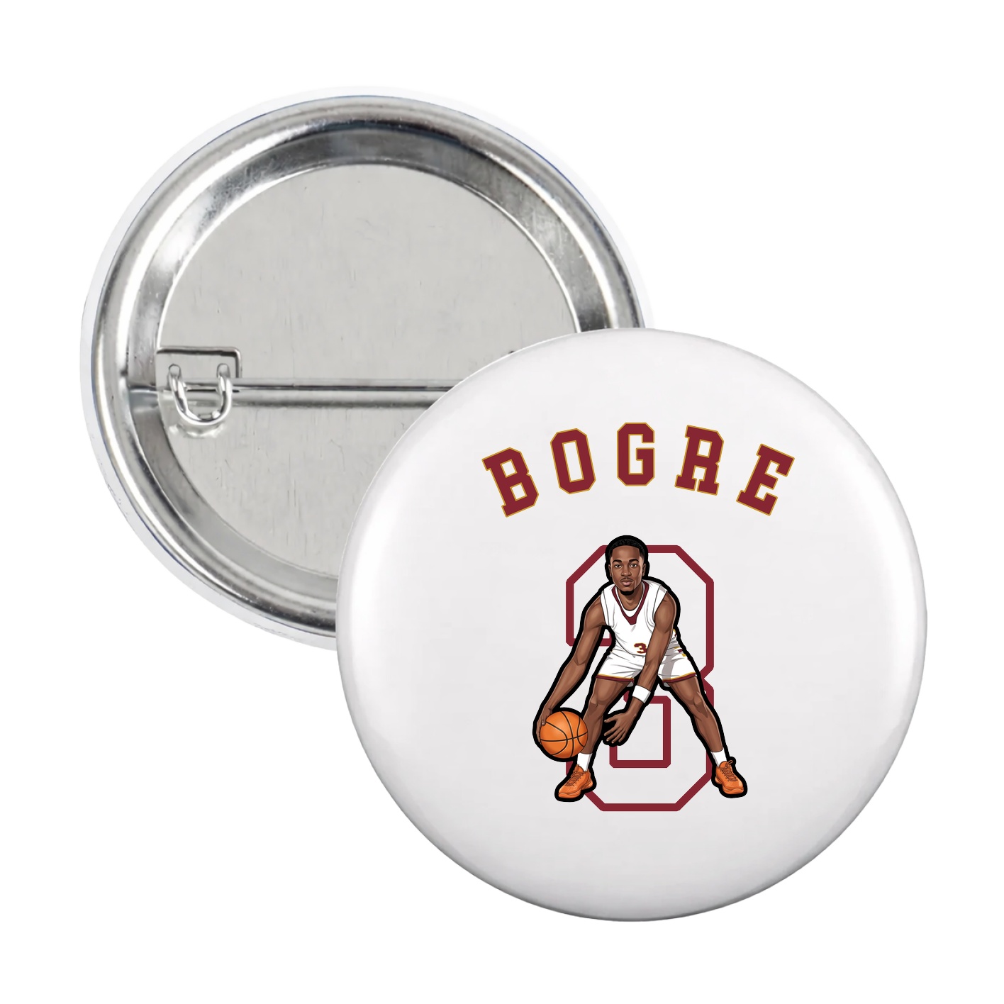 Game Day Button — Shirsey Arch in White