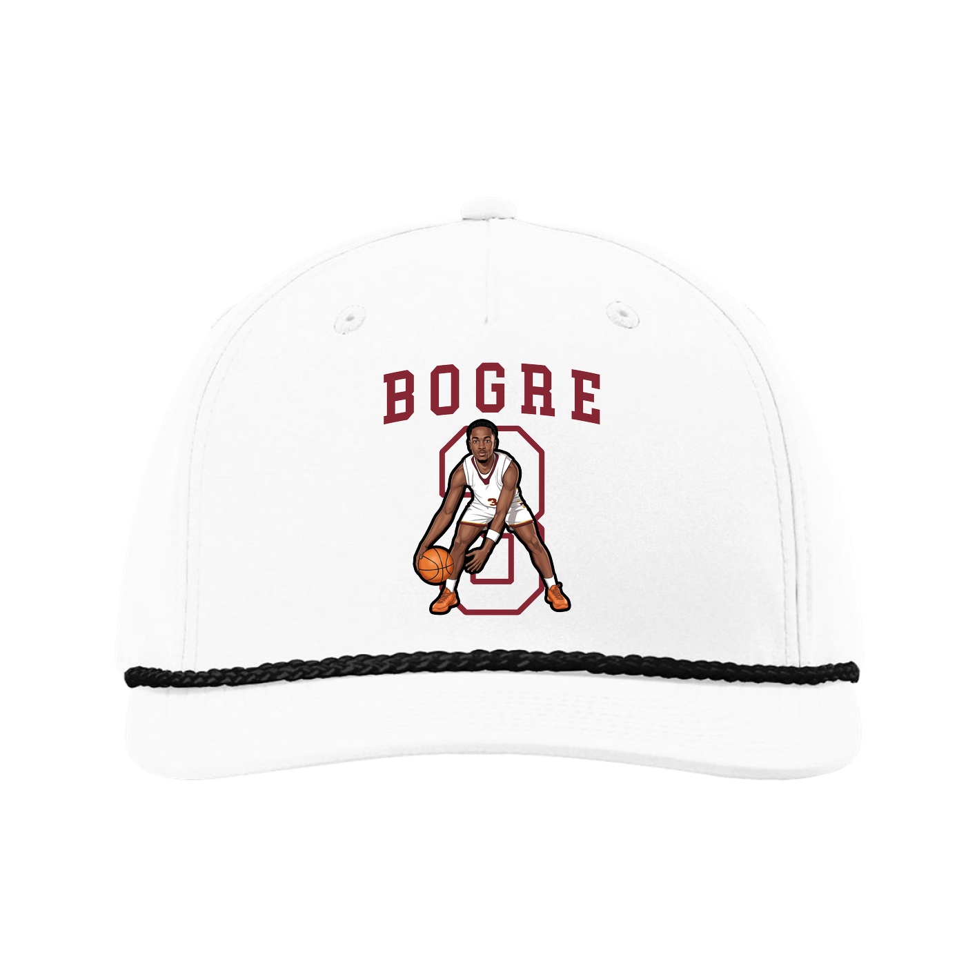 Five-Panel Classic Rope Cap — Shirsey in White