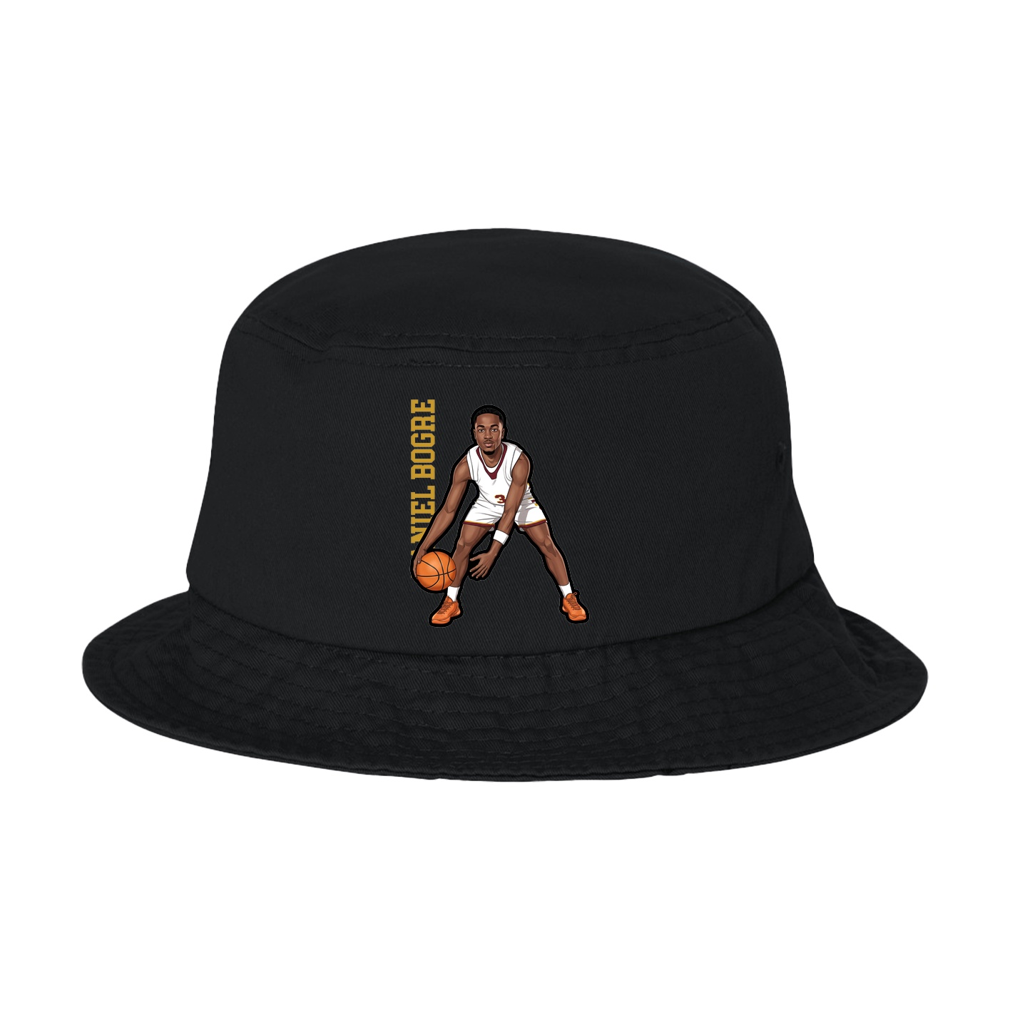 Bucket Cap — Name Vertical in Black