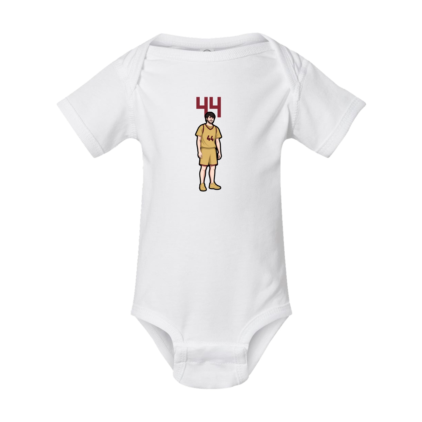 Baby Onesie — Number Top in White