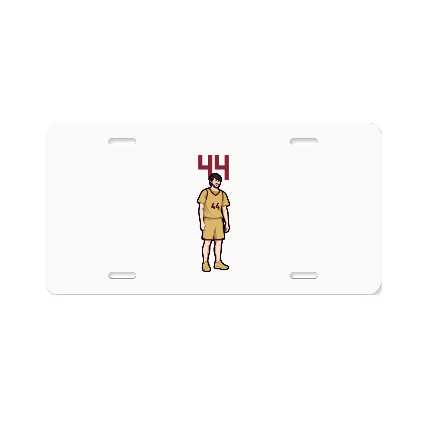 License Plate — Number Top in Classic