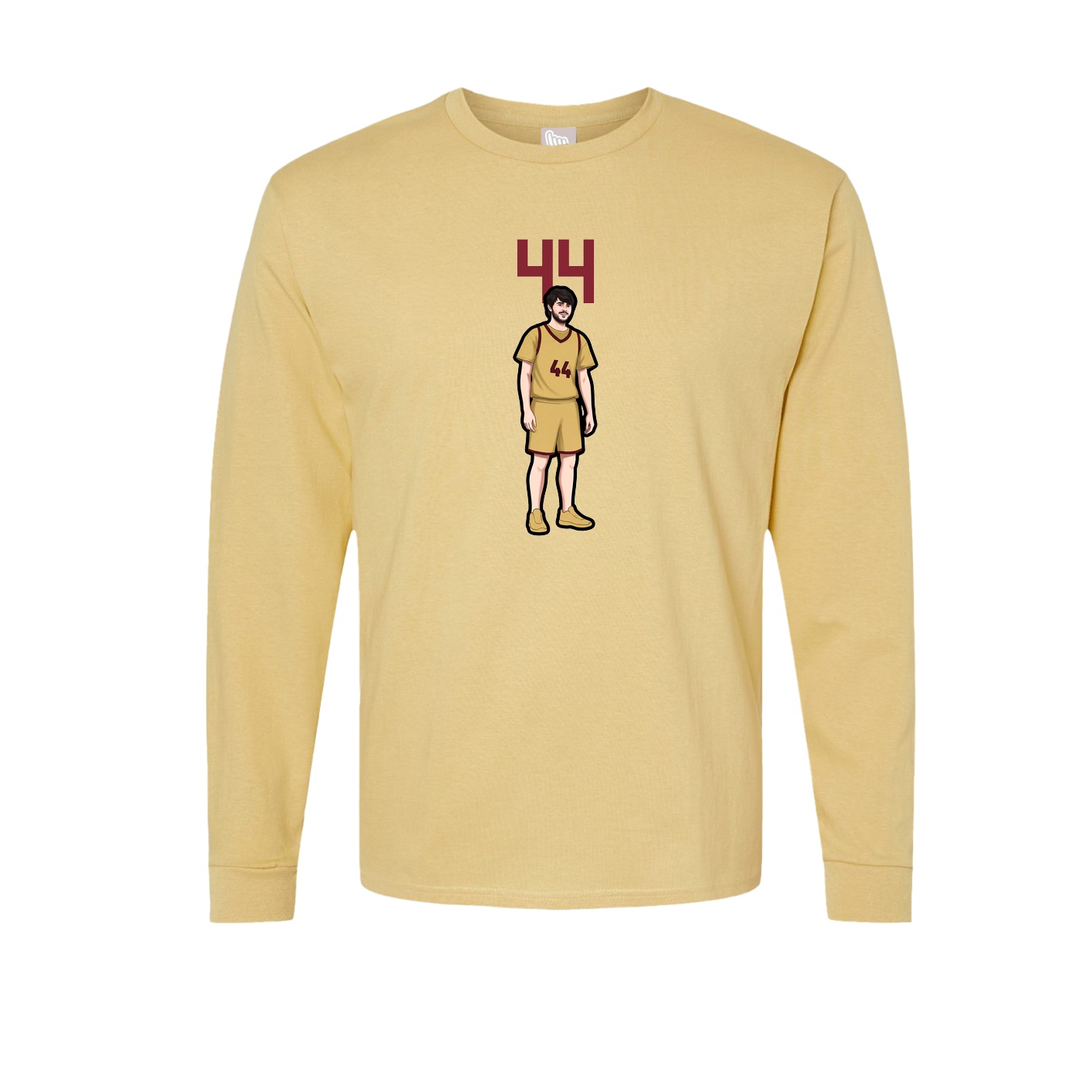 Long Sleeve Tee — Number Top in Vegas Gold