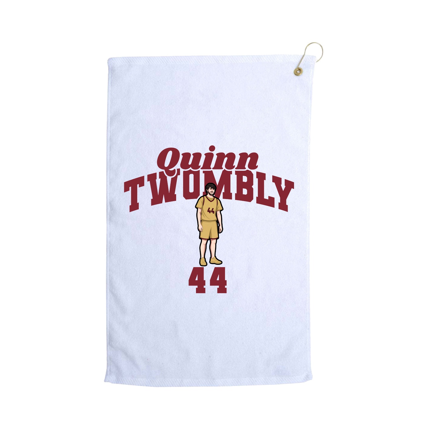 Golf Towel — Signature Arch in White