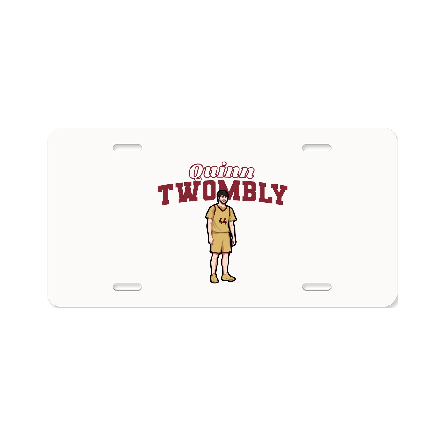 License Plate — Name Arch in Classic