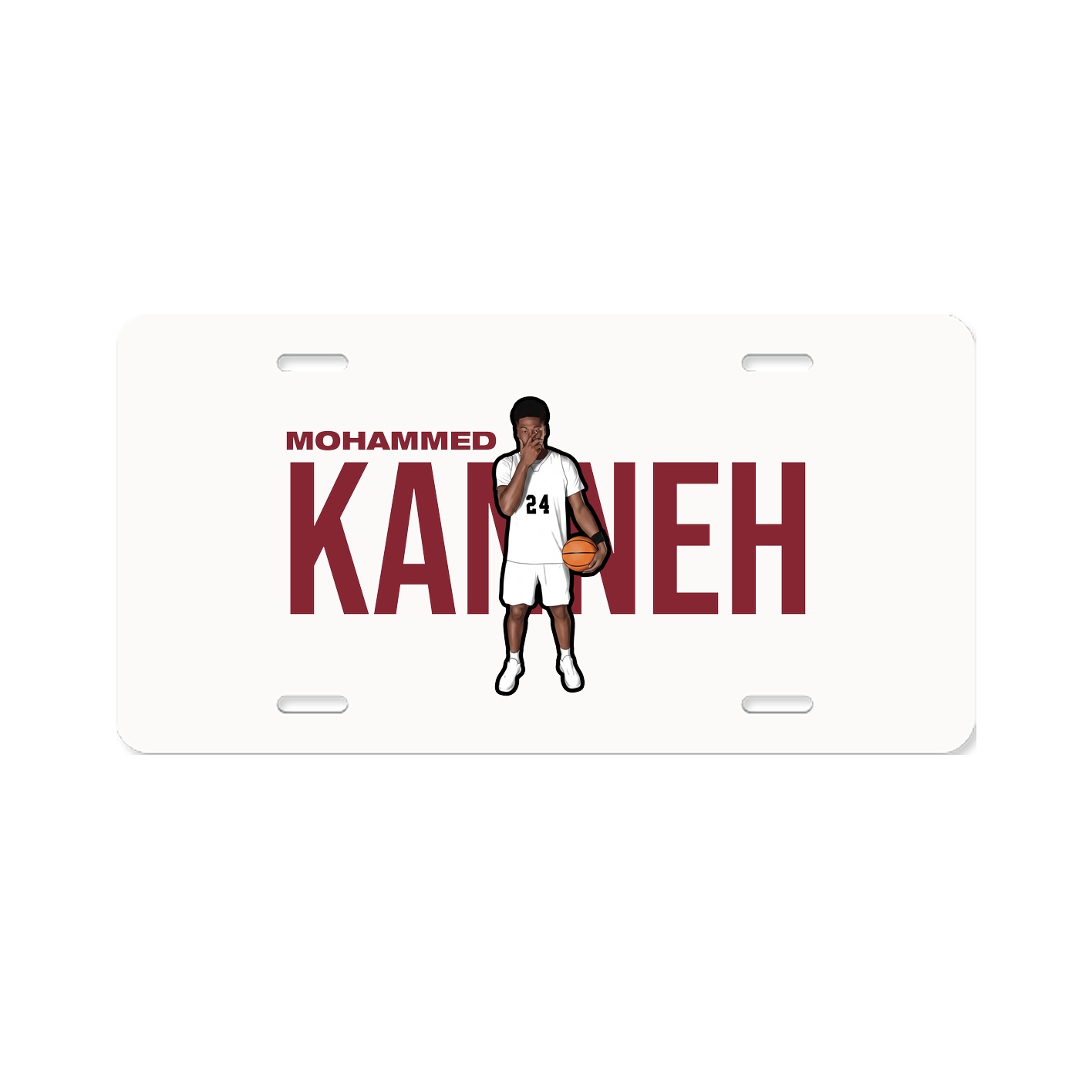 License Plate — Player Name in Classic