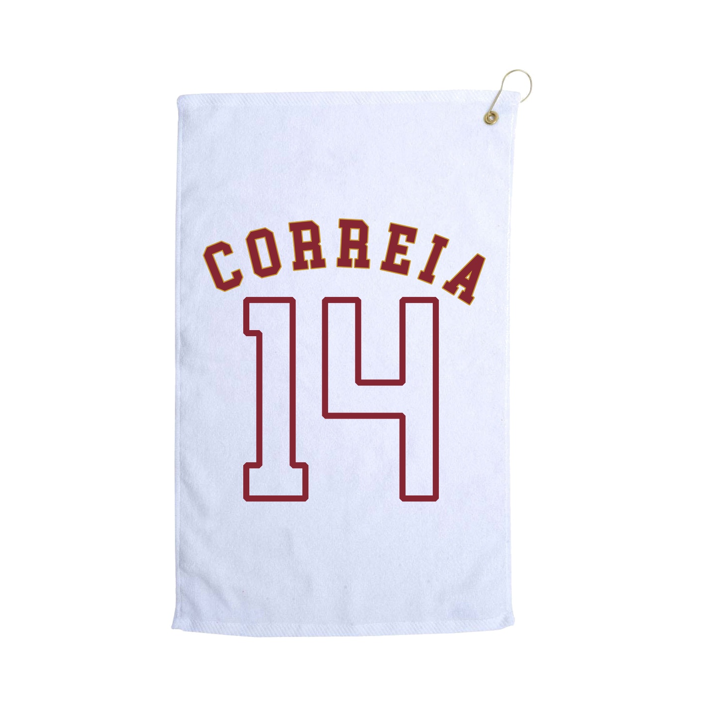 Golf Towel — Shirsey Arch in White