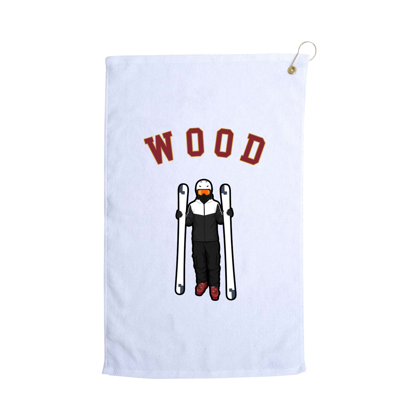 Golf Towel — Shirsey Arch in White