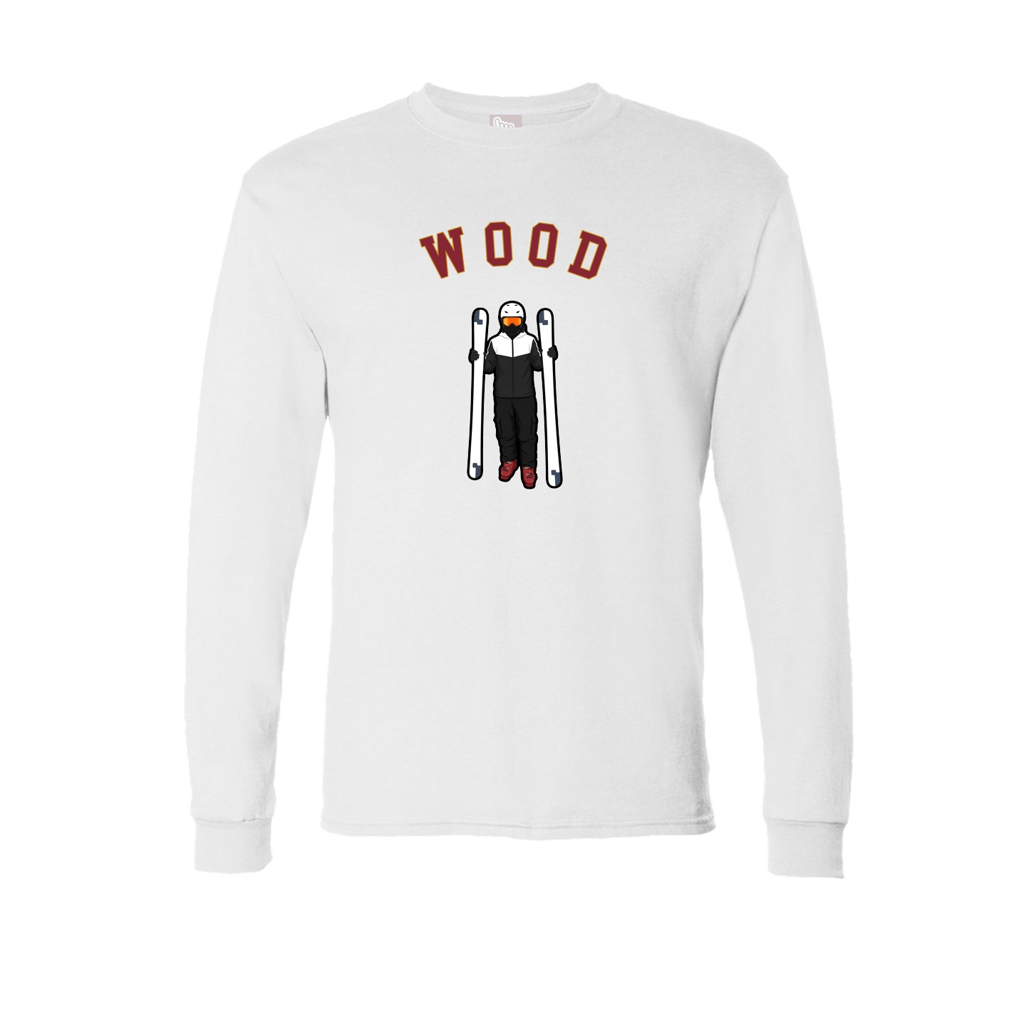 Long Sleeve Tee — Shirsey Arch in White