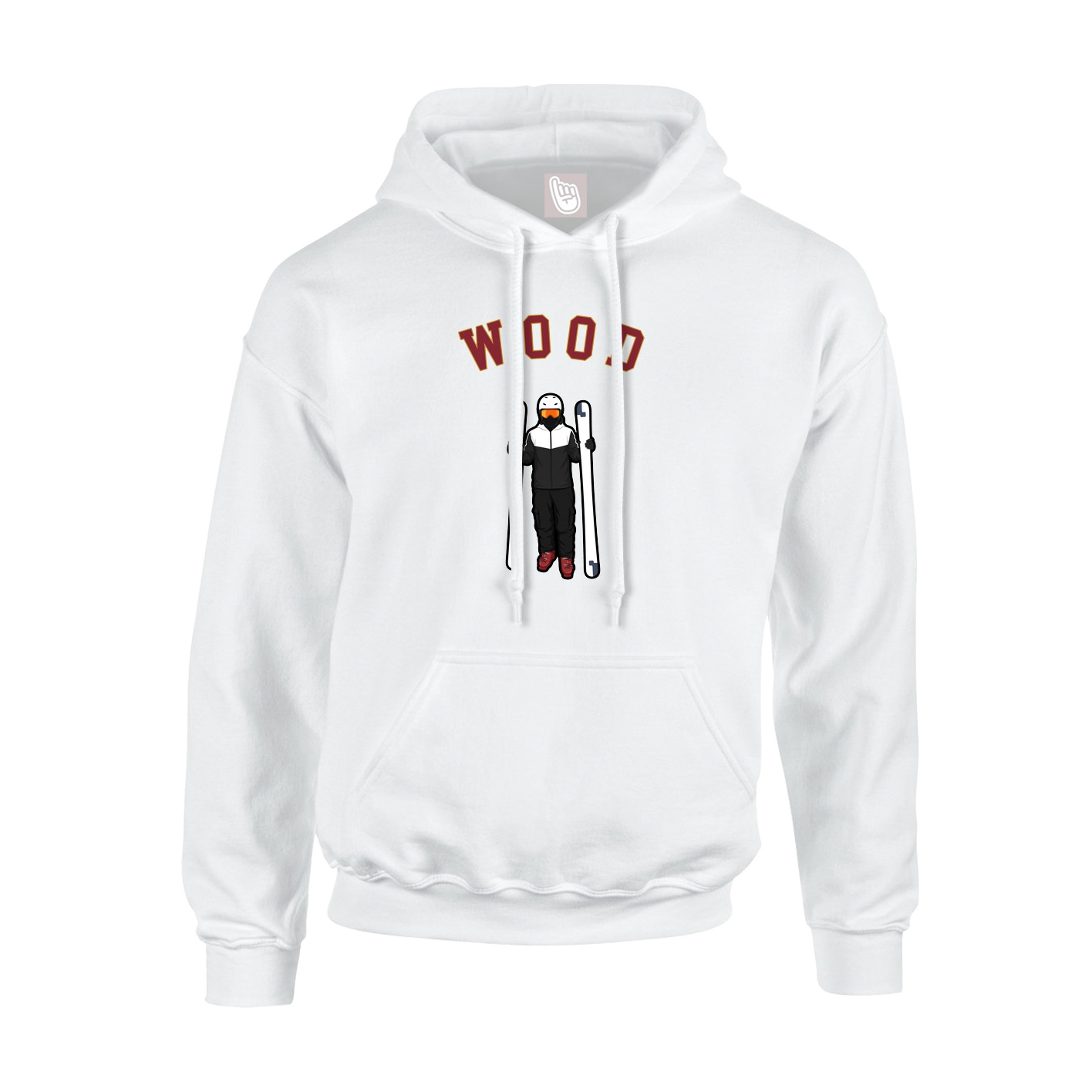 Youth Hoodie — Shirsey Arch in White
