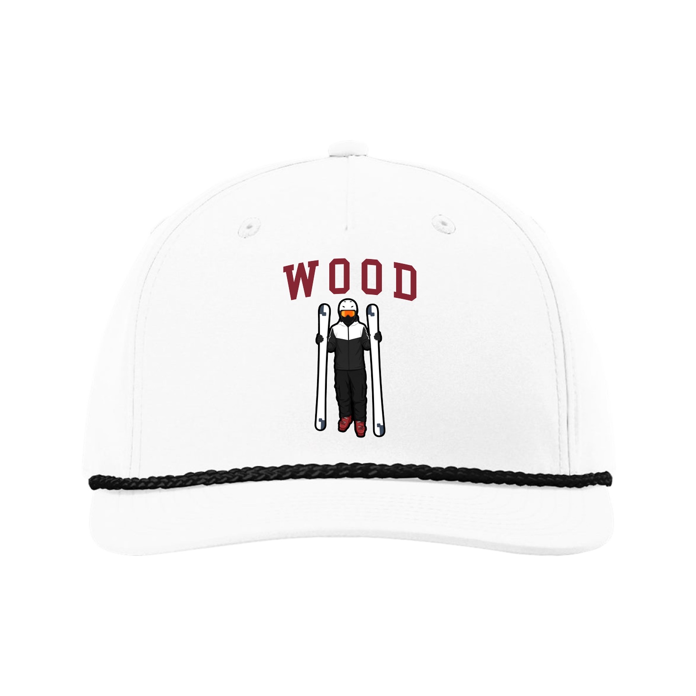 Five-Panel Classic Rope Cap — Shirsey in White