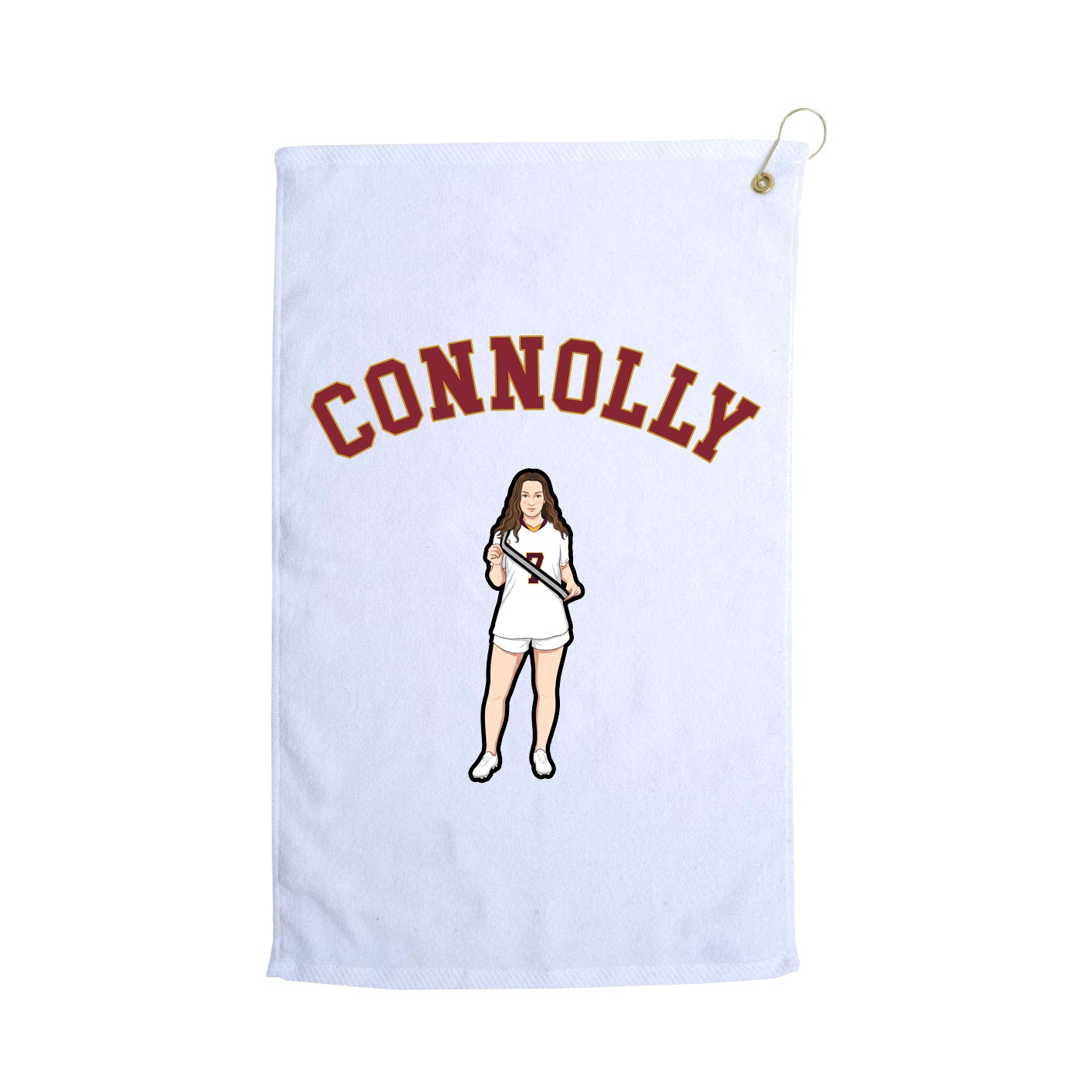 Golf Towel — Shirsey Arch in White