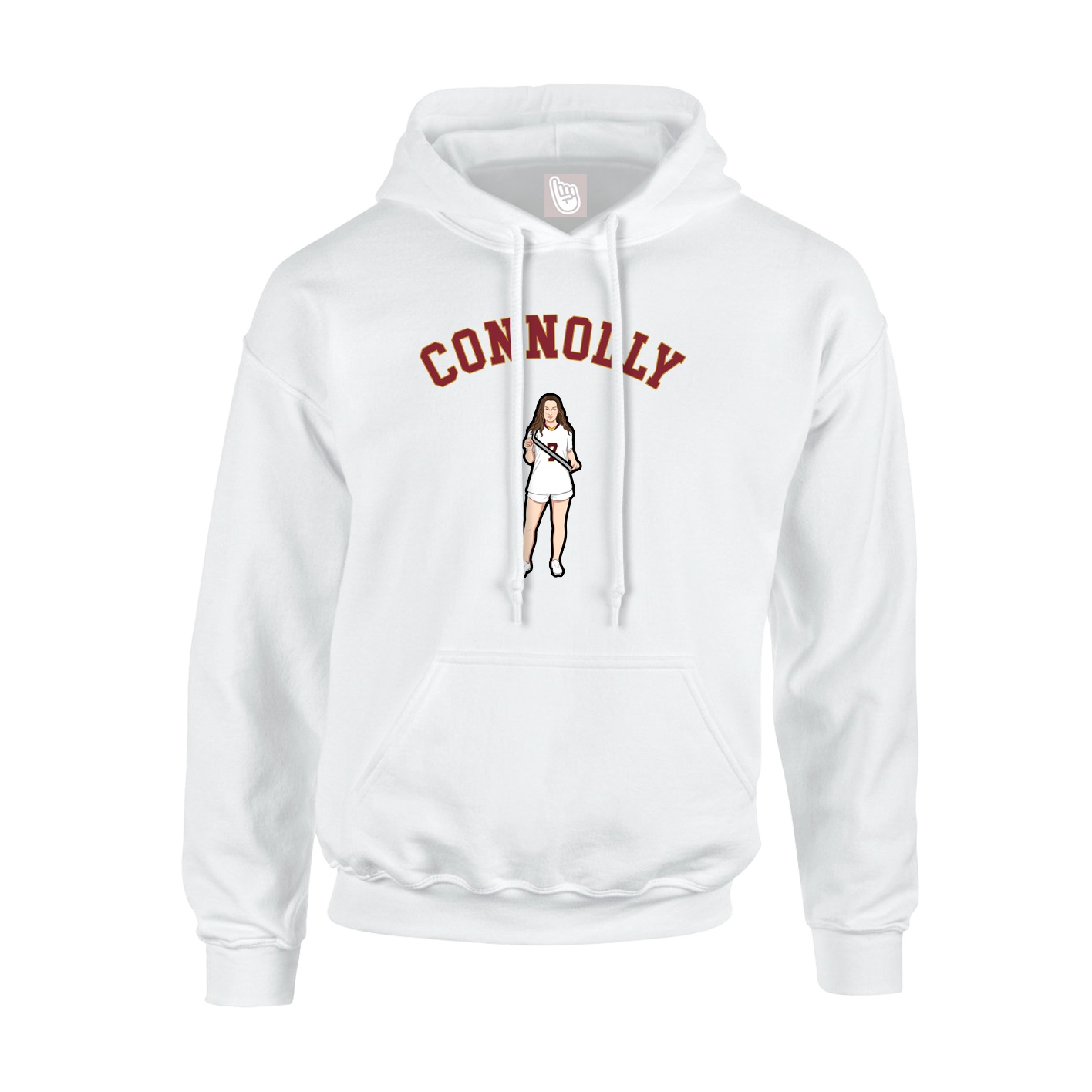 Youth Hoodie — Shirsey Arch in White