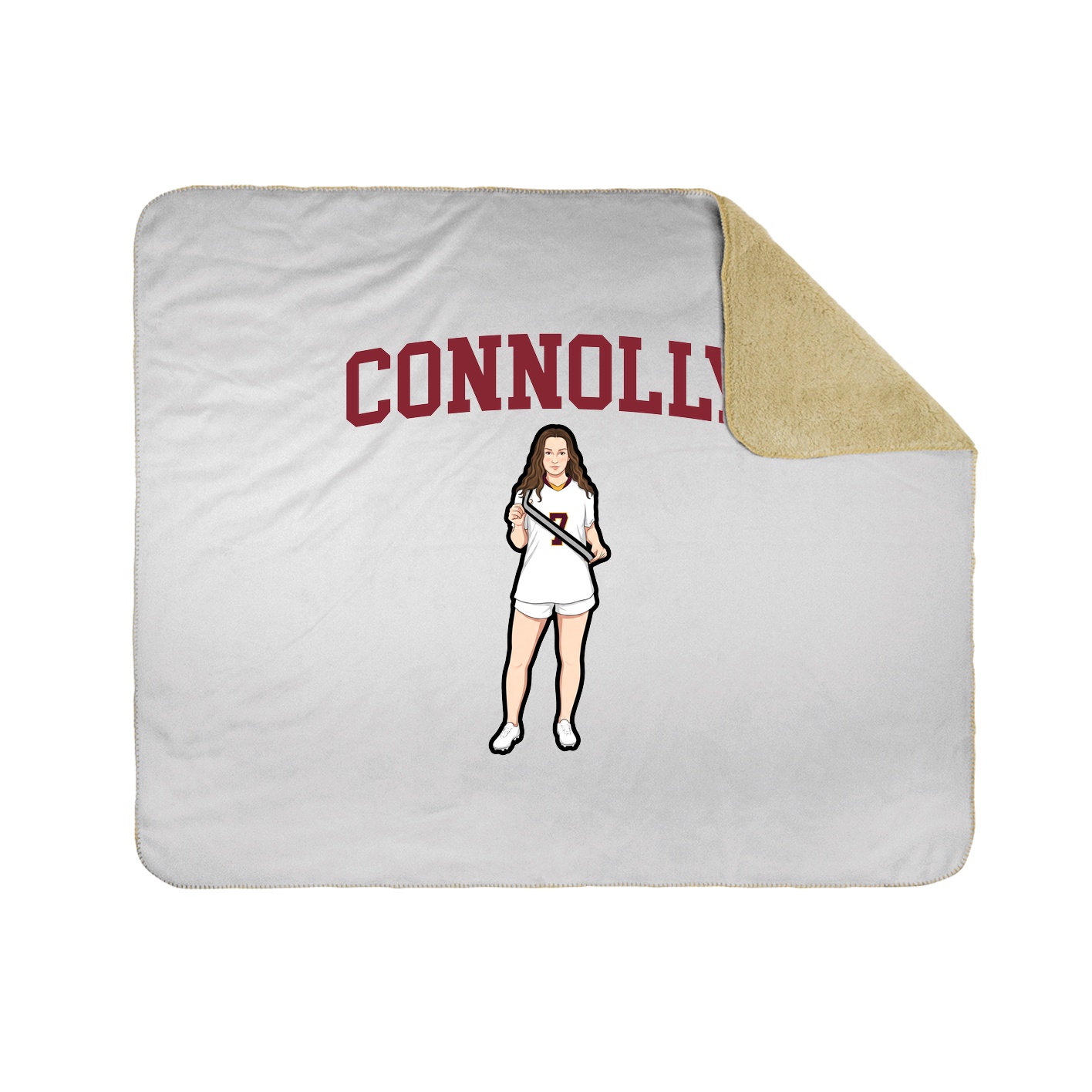 Throw Blanket — Shirsey in White