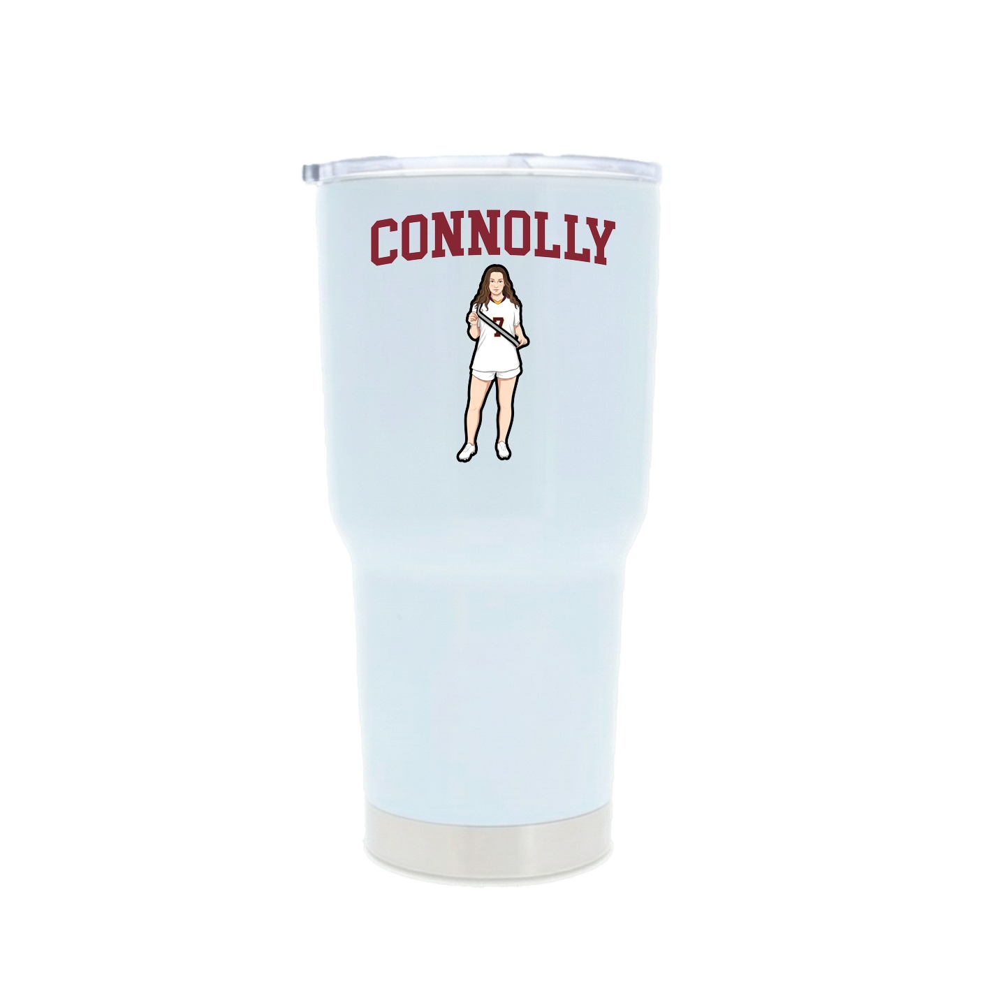 30oz Stainless Steel Tumbler — Shirsey in White