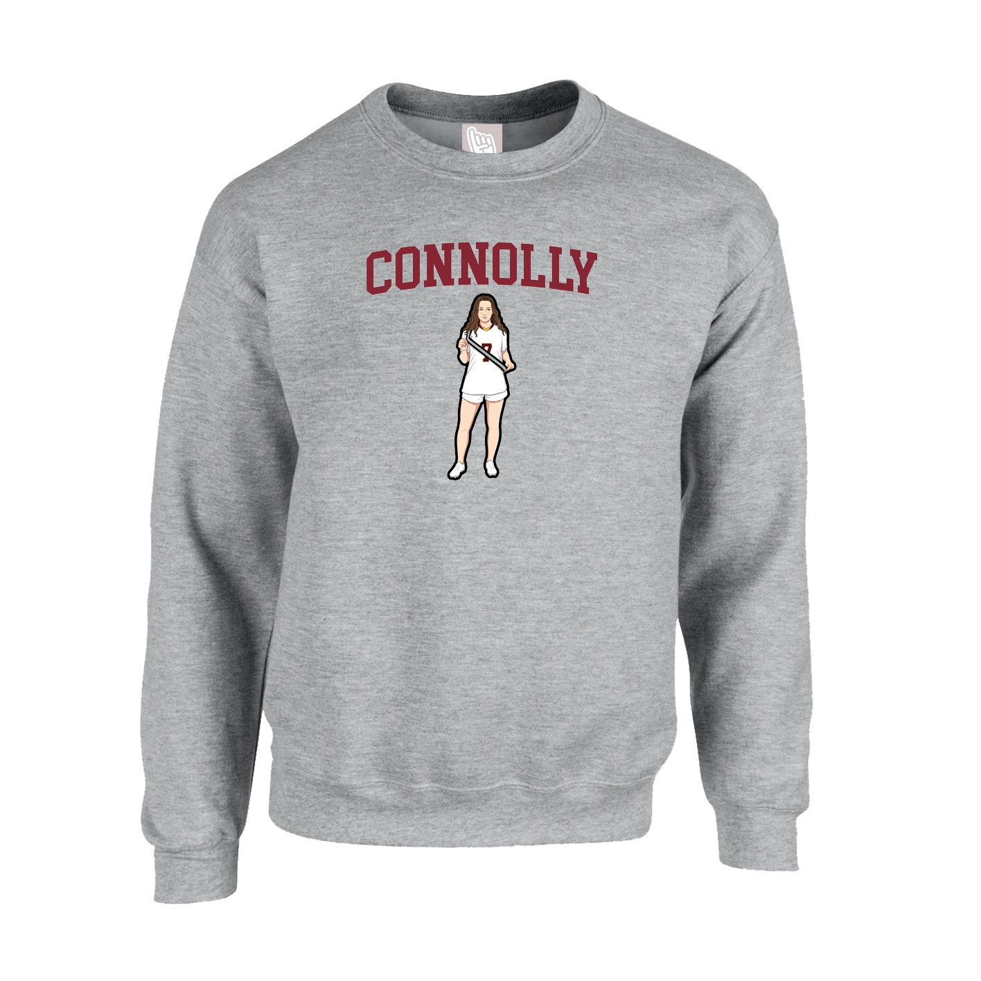 Fleece Crew — Shirsey in Grey