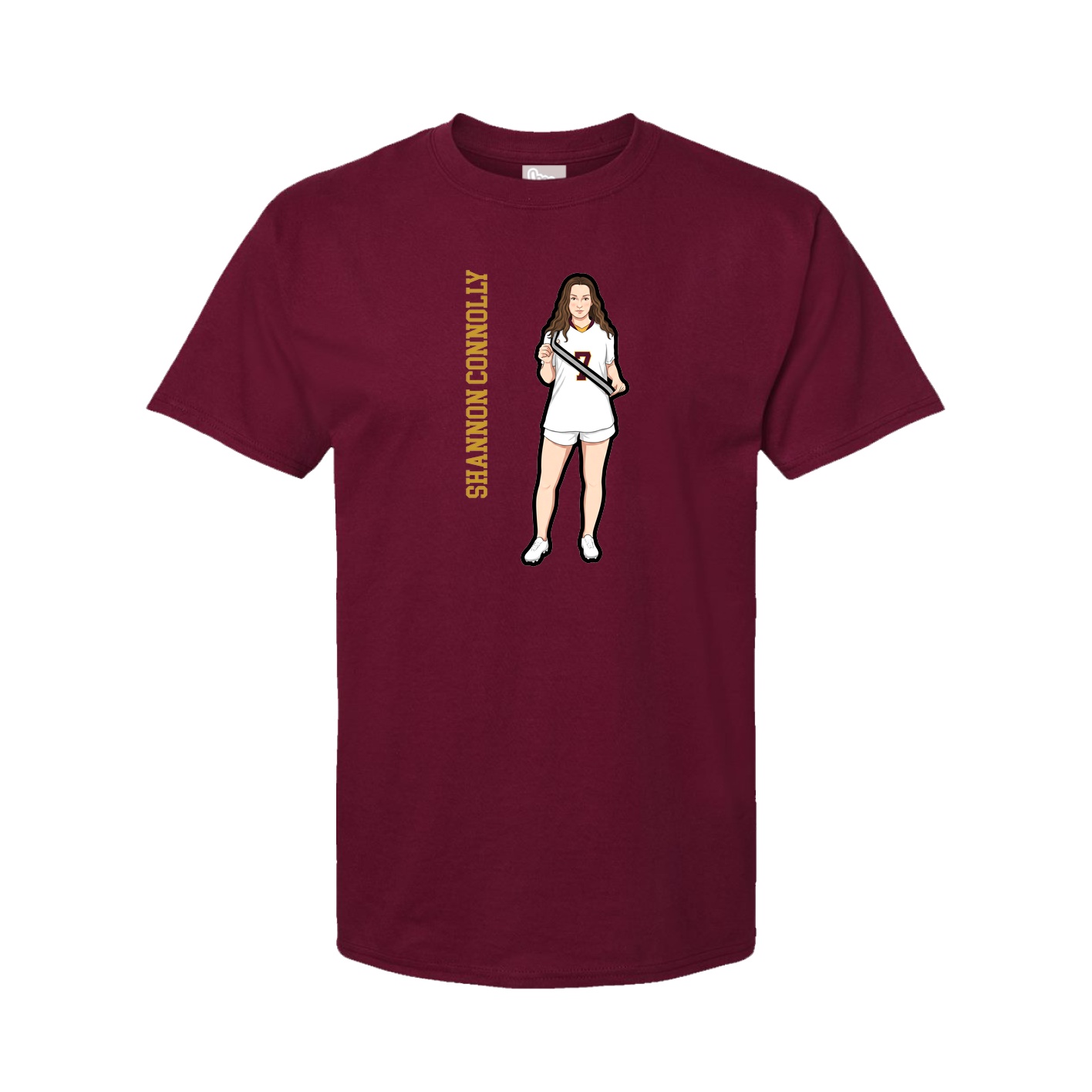 Tee — Name Vertical in Cardinal
