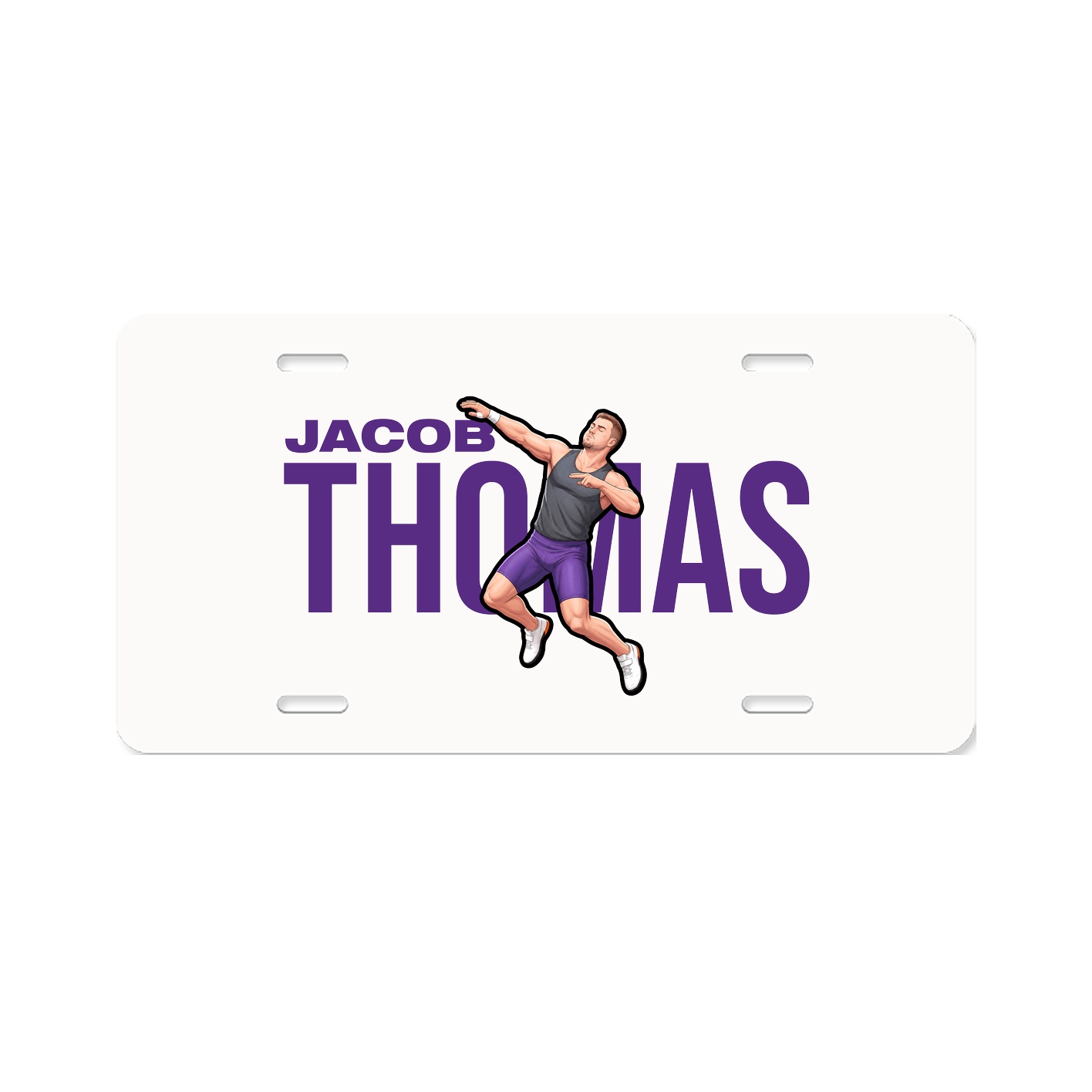 License Plate — Player Name in Classic