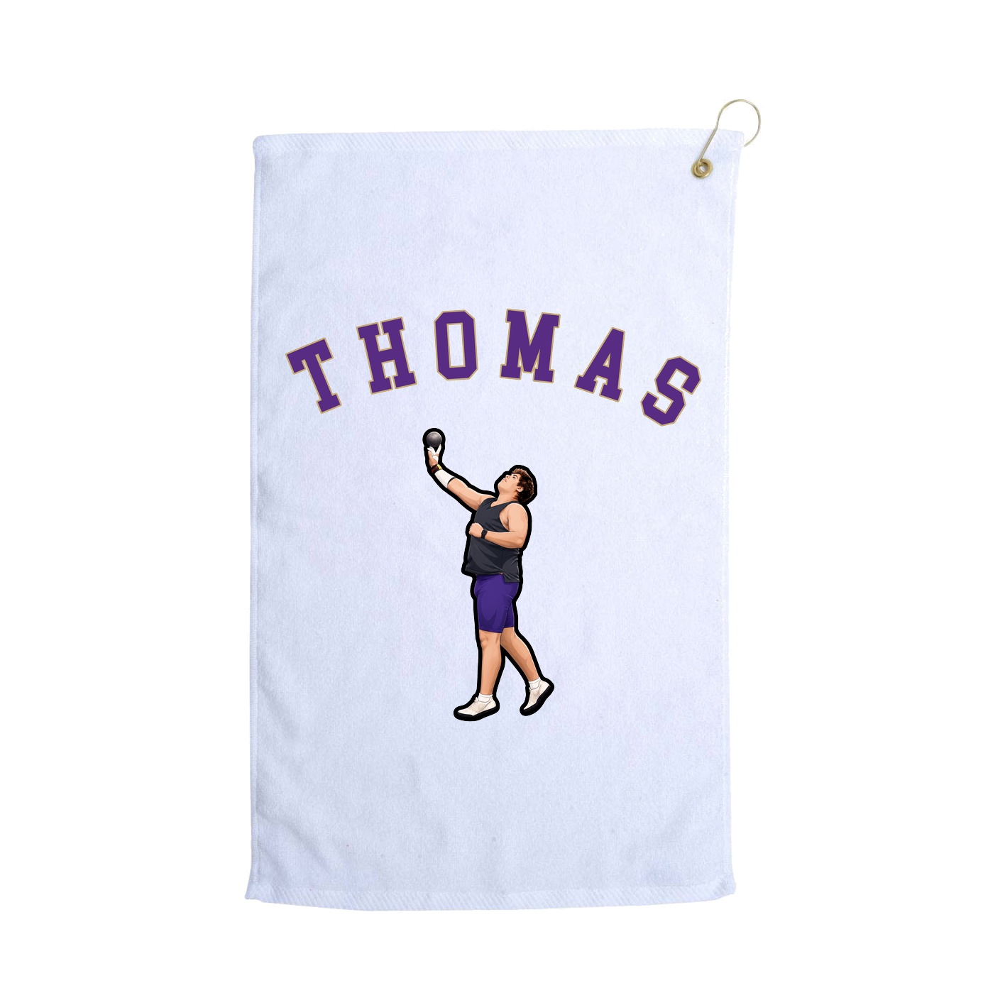 Golf Towel — Shirsey Arch in White