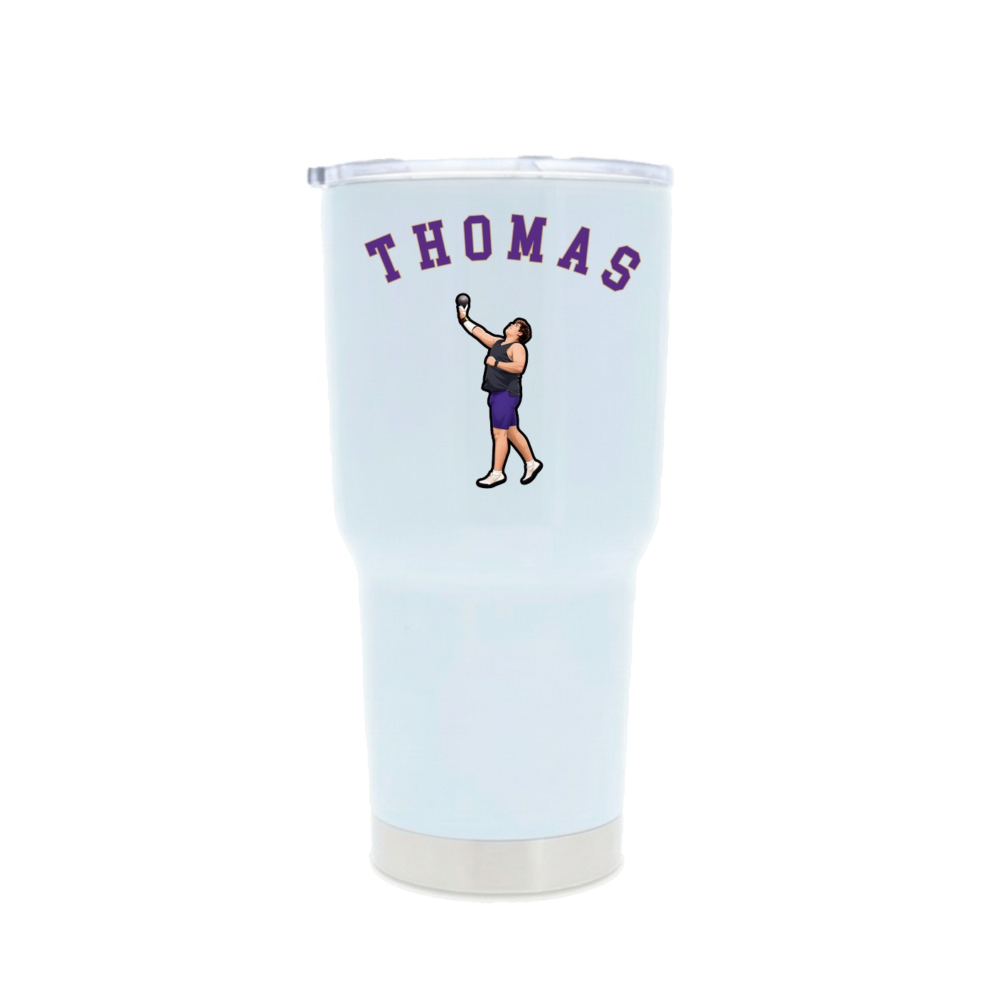 30oz Stainless Steel Tumbler — Shirsey Arch in White