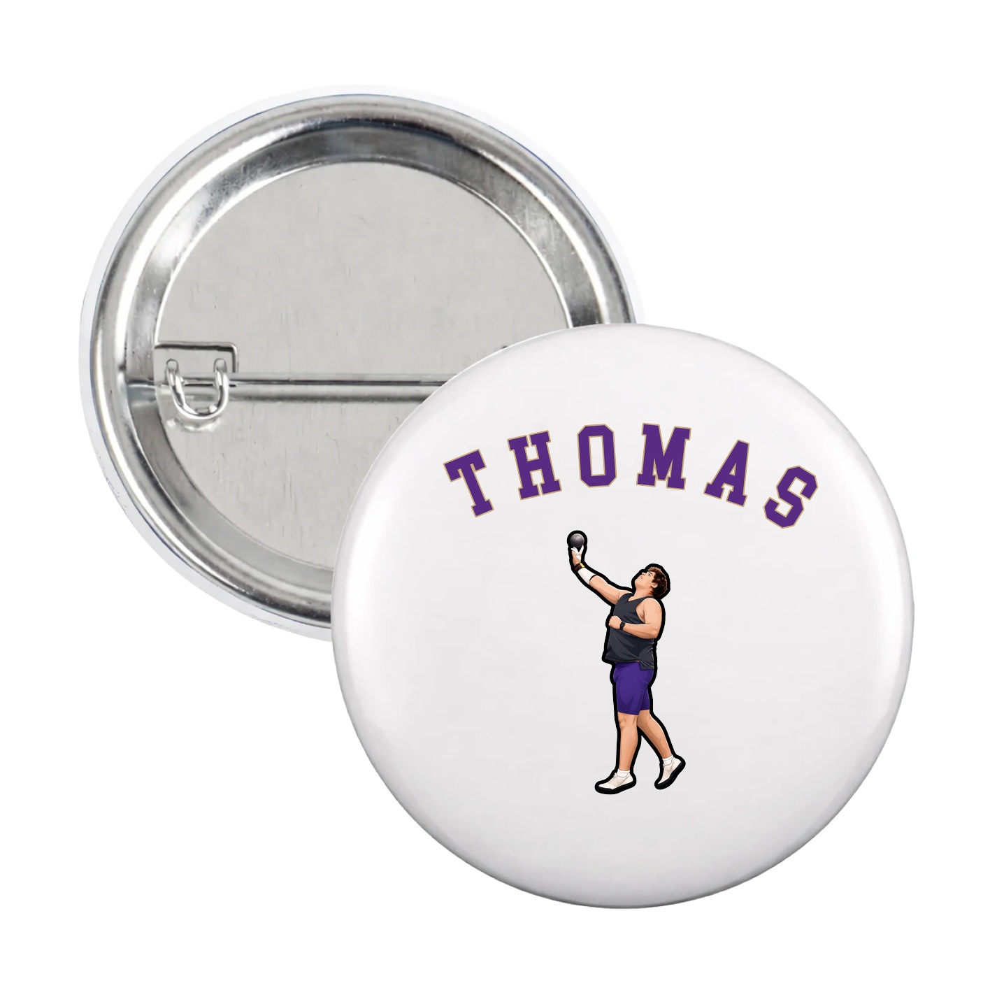 Game Day Button — Shirsey Arch in White
