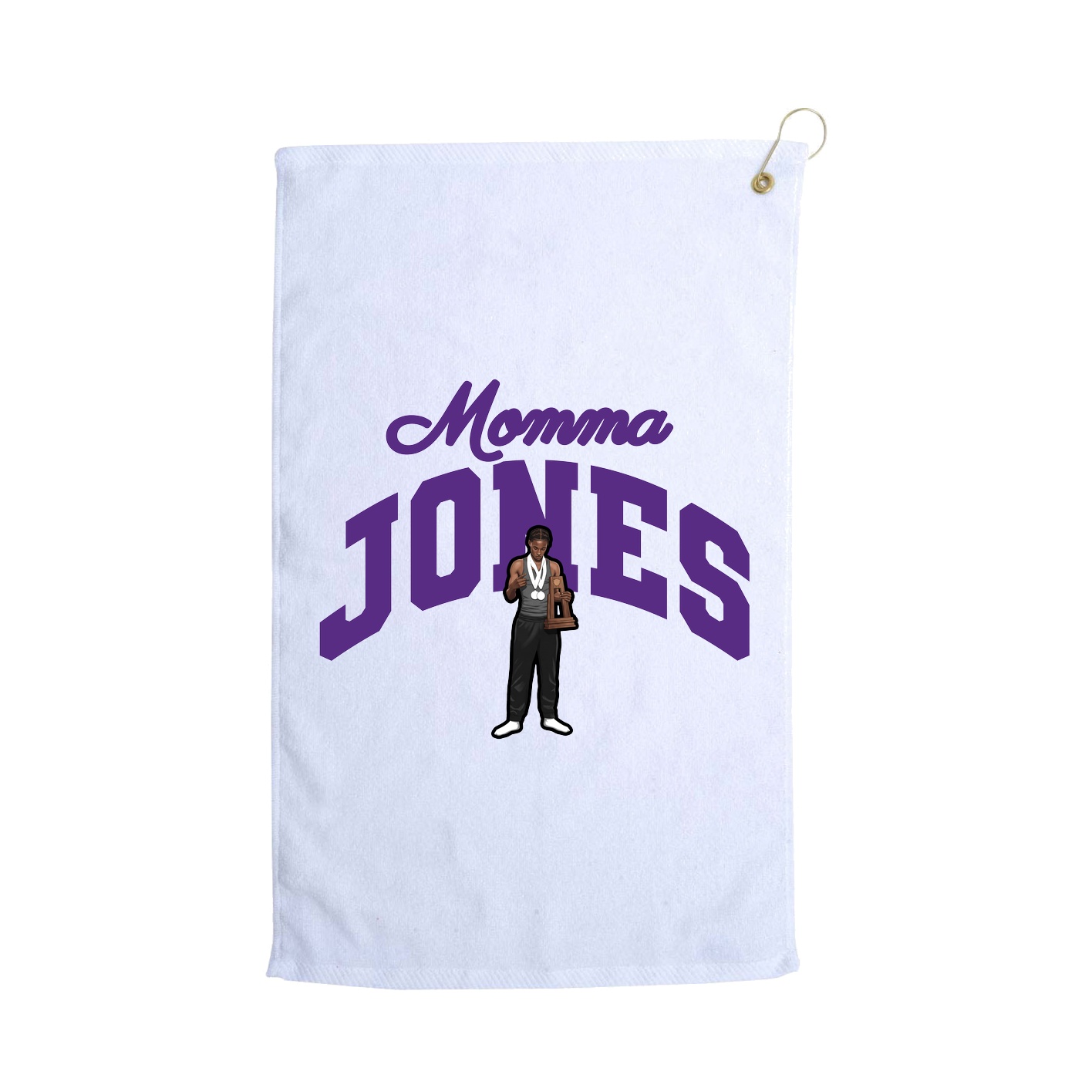 Golf Towel — Mothers Day Arch in White