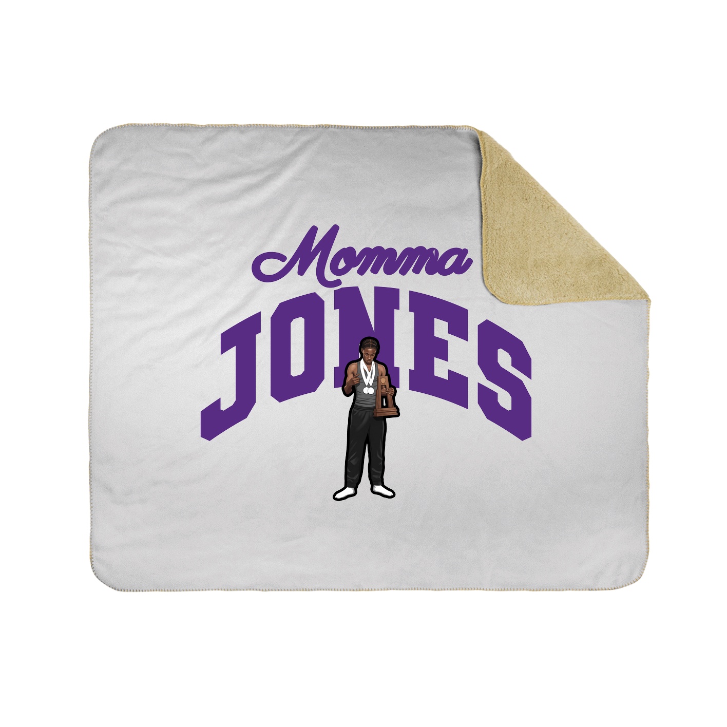 Throw Blanket — Mothers Day Arch in White