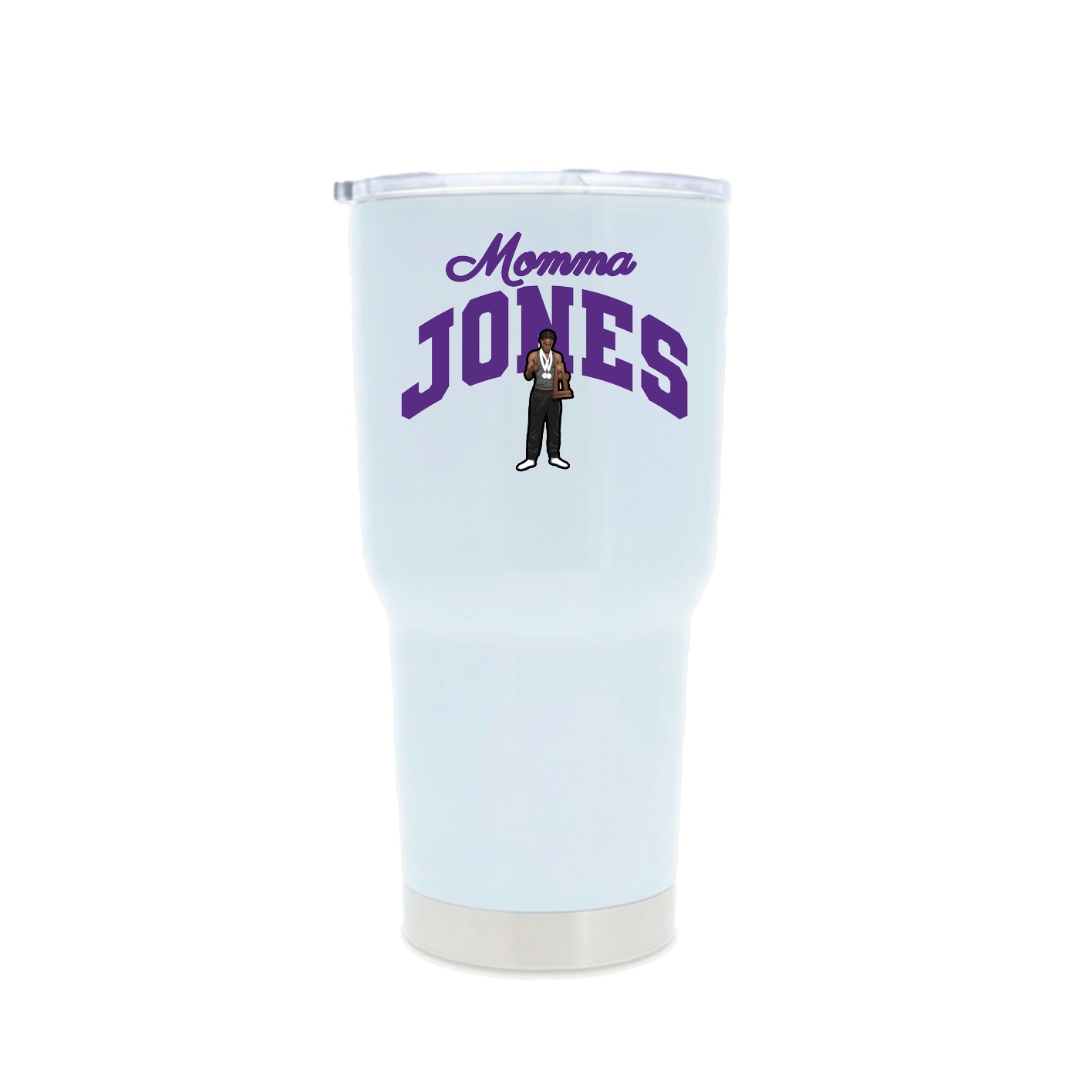 30oz Stainless Steel Tumbler — Mothers Day Arch in White